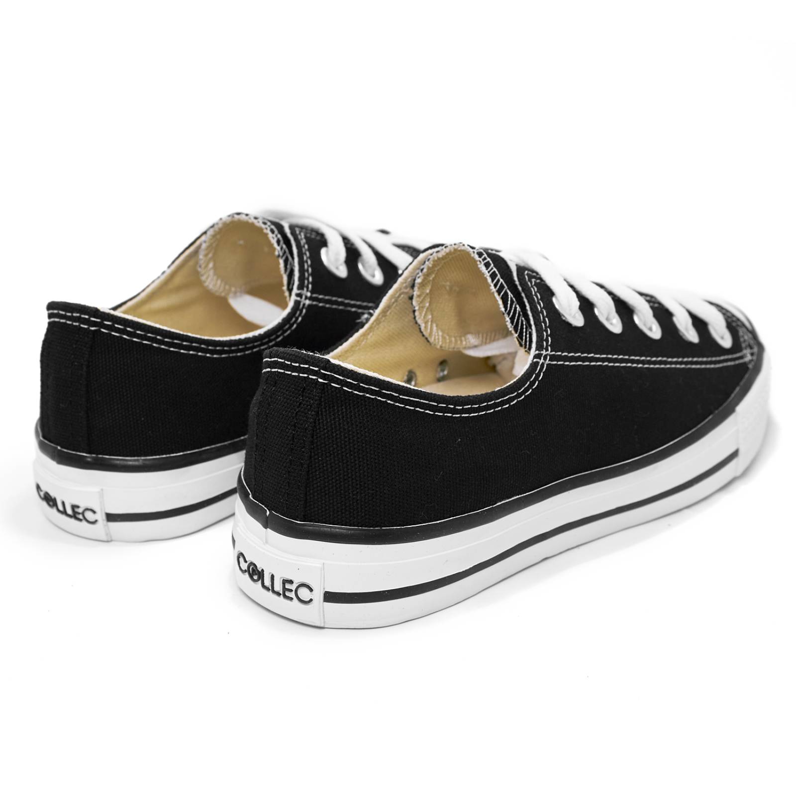 tenis clasicos negros casuales de lona tipo choclo talla 22 al 30