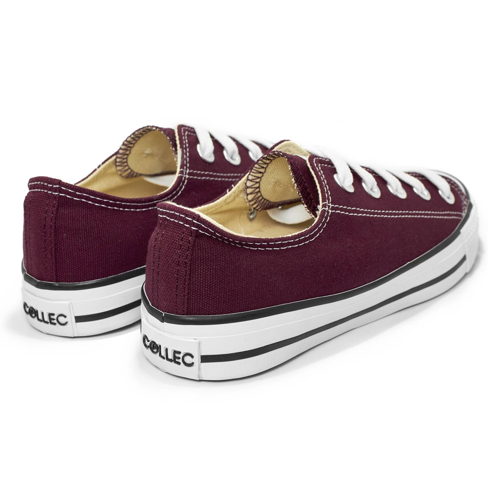 tenis color vino hombre de lona clasicos casual urbano 50404