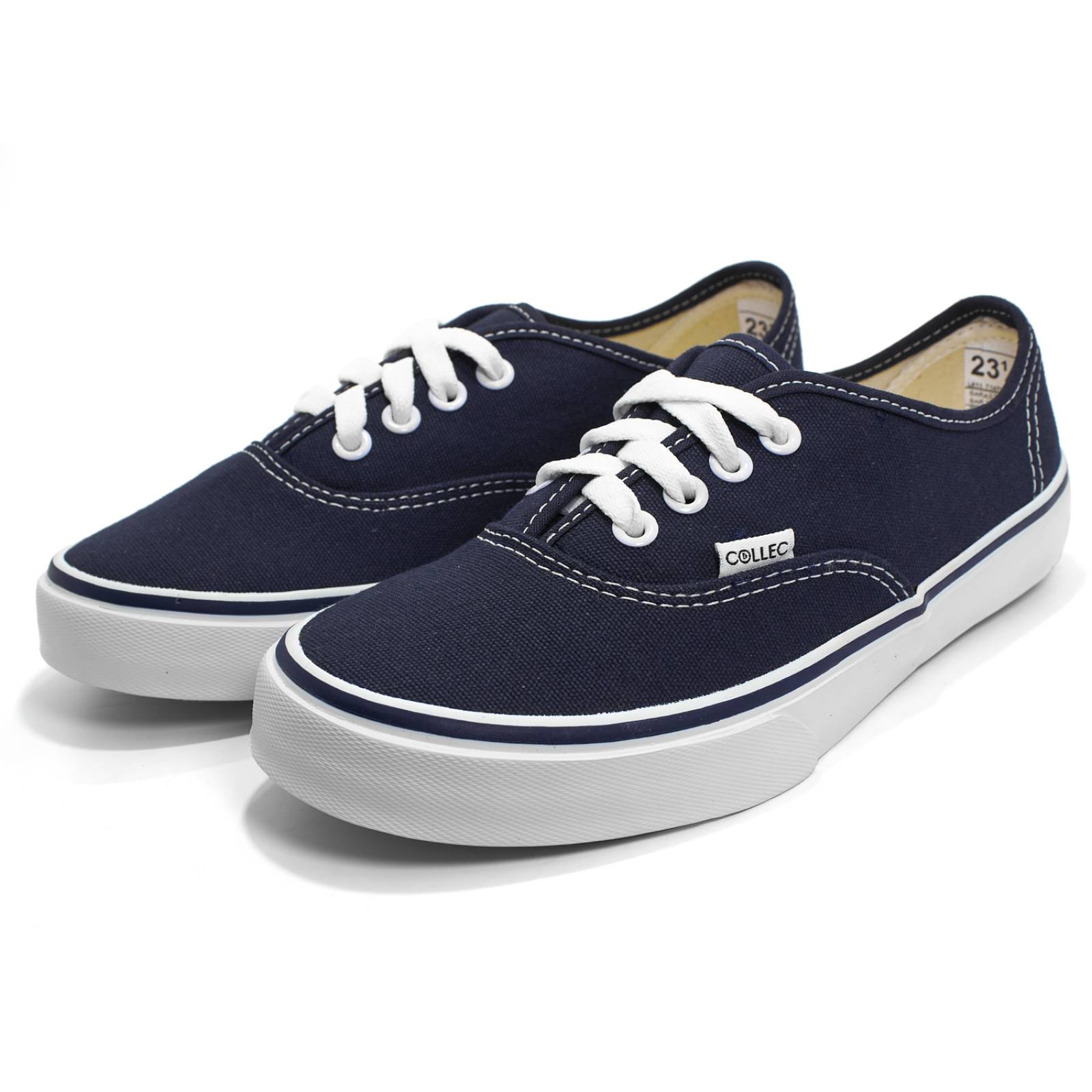 Tenis casuales azul marino para caballero clasicos de lona casuales