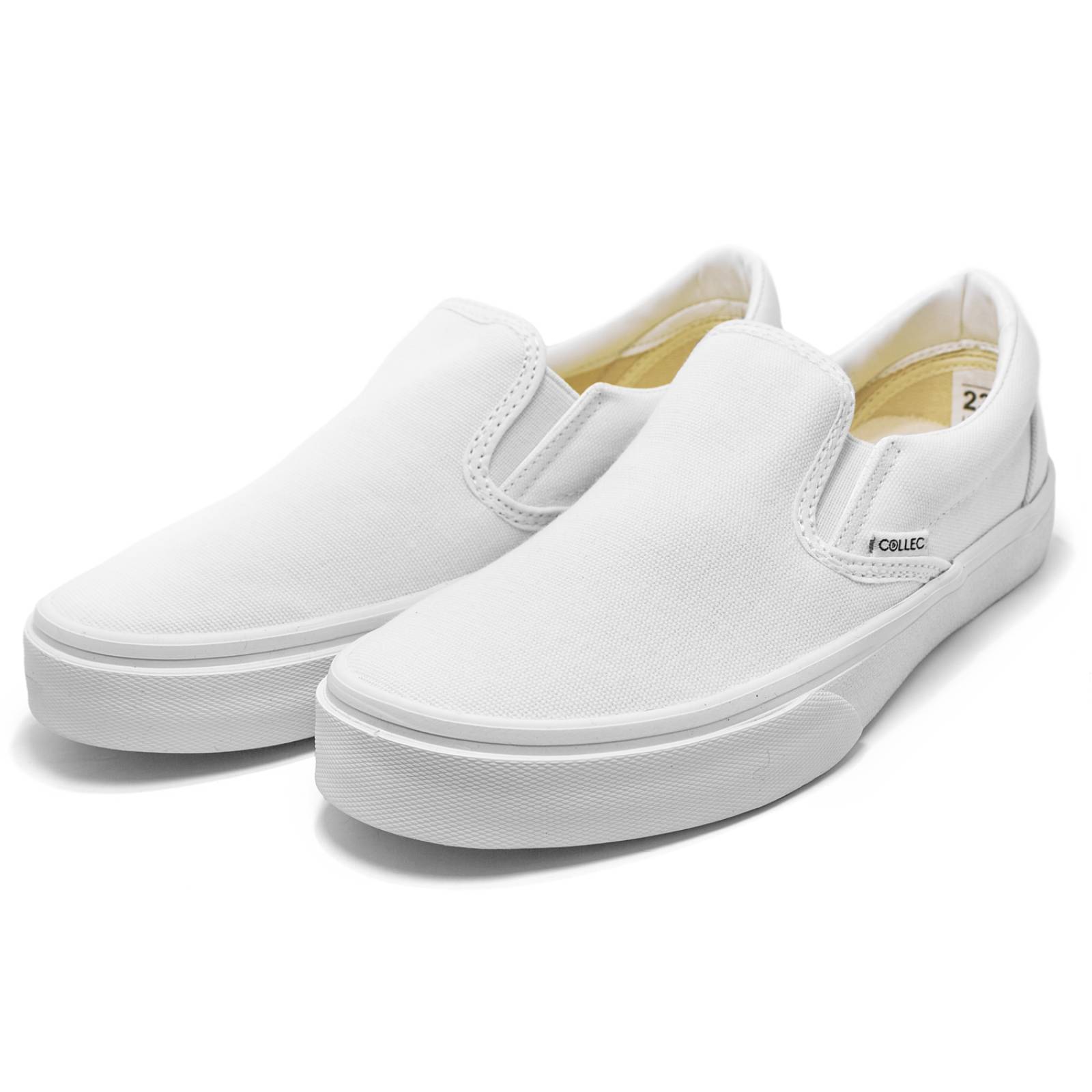 Tenis tipo vans blancos para dama unisex collec urbanos clasicos E-70014