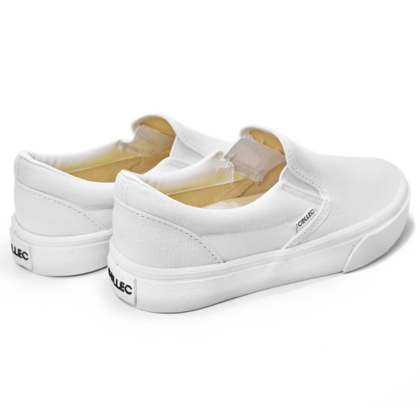 Tenis tipo vans blancos para dama unisex collec urbanos clasicos E-70014