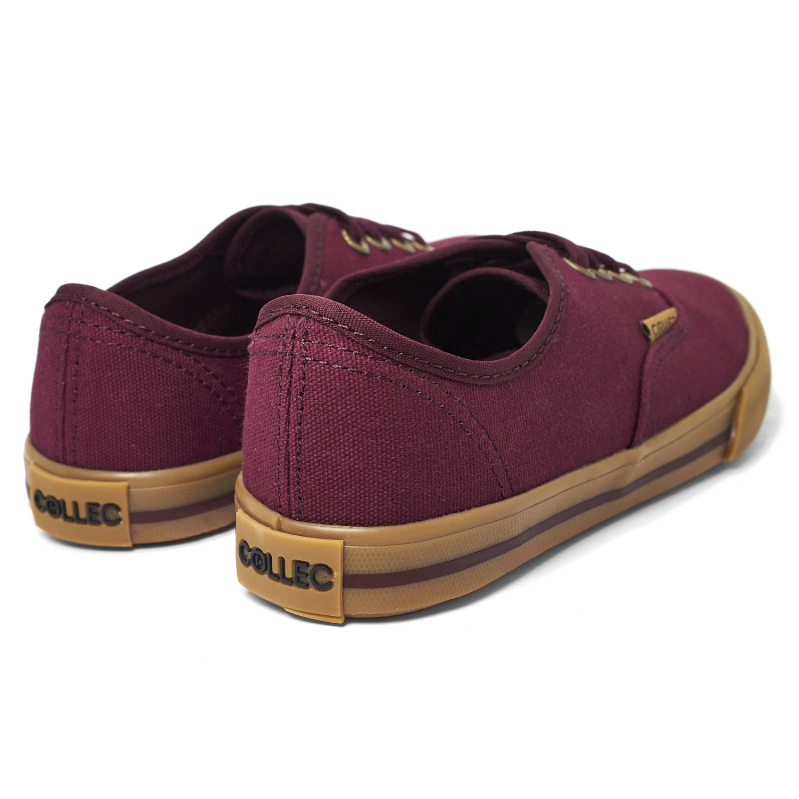 Tenis tipo vans vino para mujer hombre de lona laces ups E-80