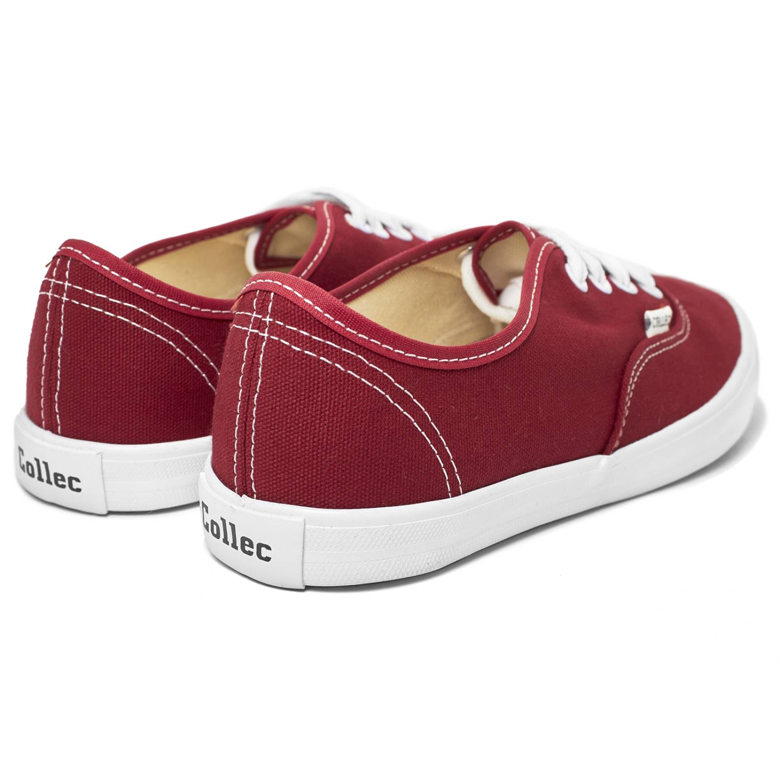 Tenis tipo vans rojo para mujer hombre de lona laces ups E-80