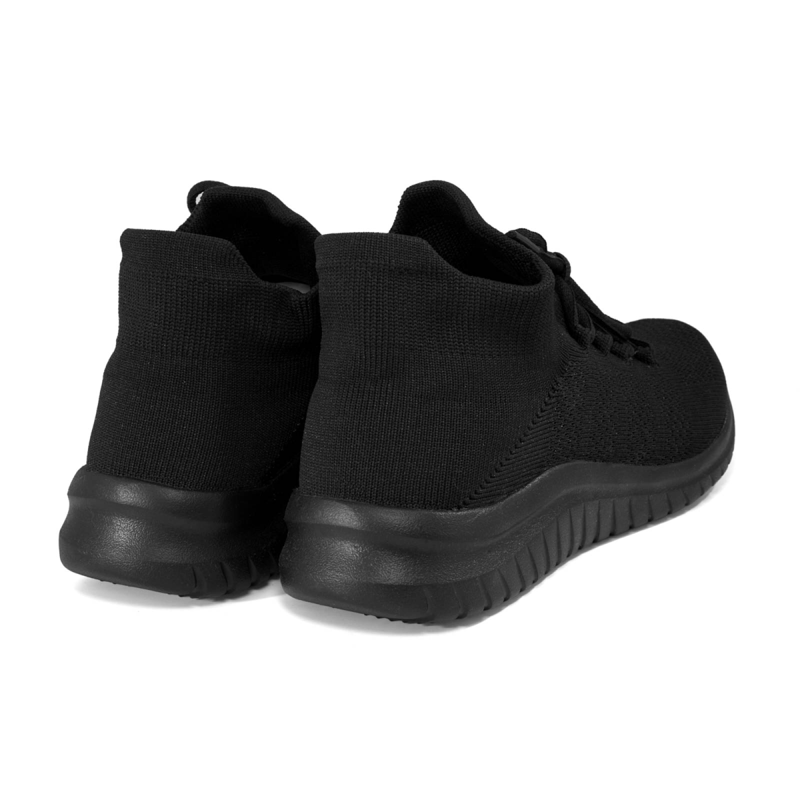 Tenis tipo Calcetin Todo Negro Descanso Ligeros Deportivos