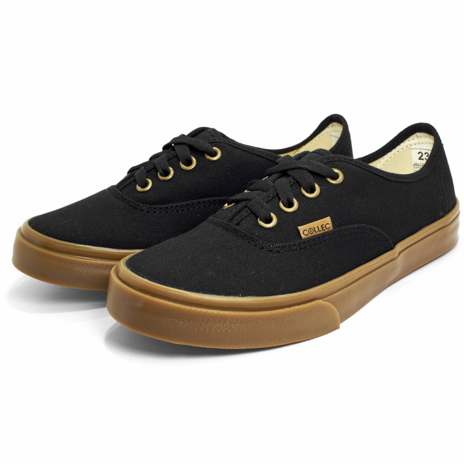 Tenis Marca Collec Negro Niña Niño Casual Escolar