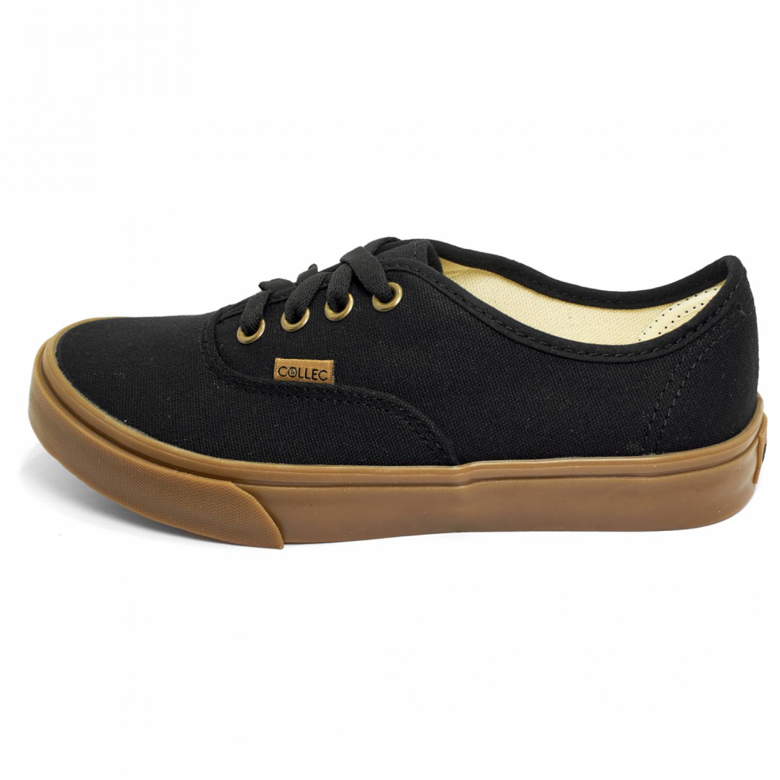 Tenis Marca Collec Negro Niña Niño Casual Escolar