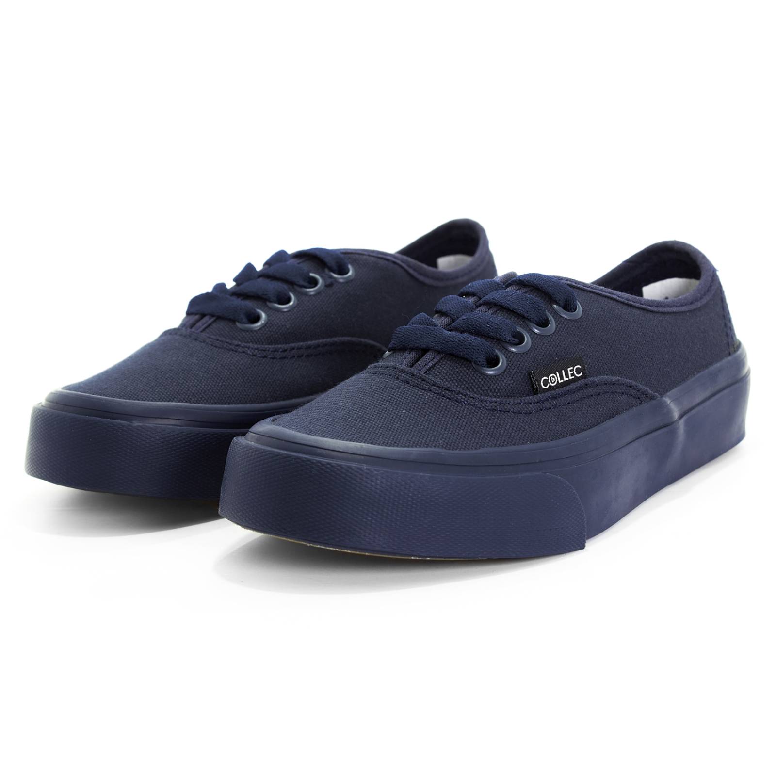 Tenis Tipo Vans Marino Niña Niño Casuales Urbanos Collec
