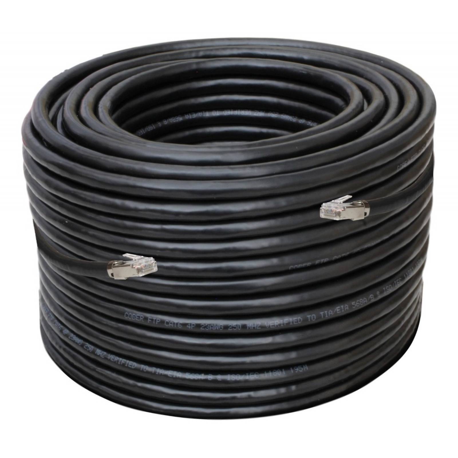 Cable Ethernet 15 Metros Exterior Blindado Cobre Red Cat 6