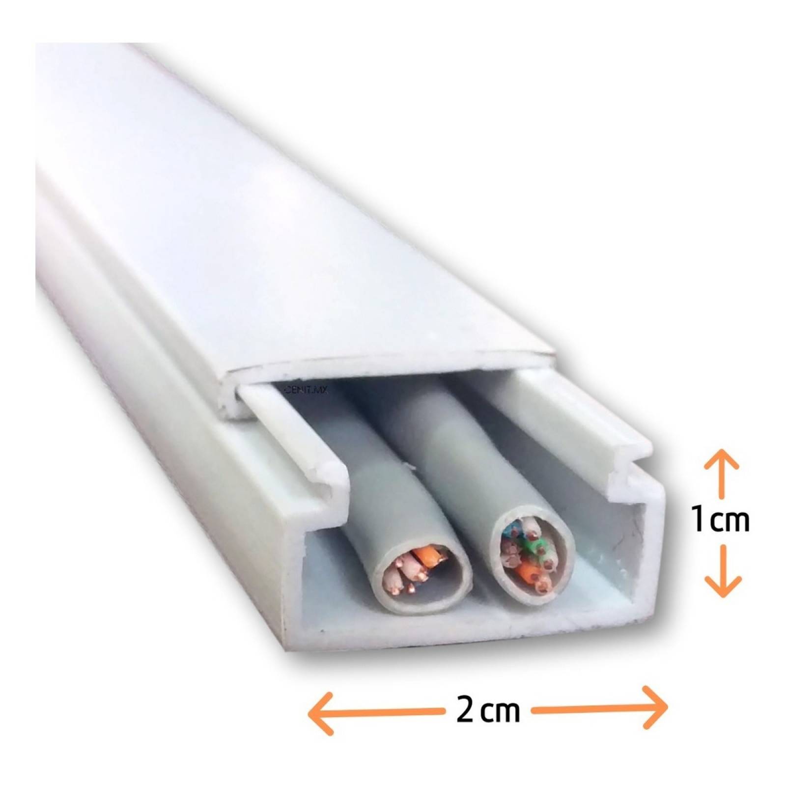 Canaleta Pvc Para Cable 10 Piezas 10x20mm X 1 Metro 1020