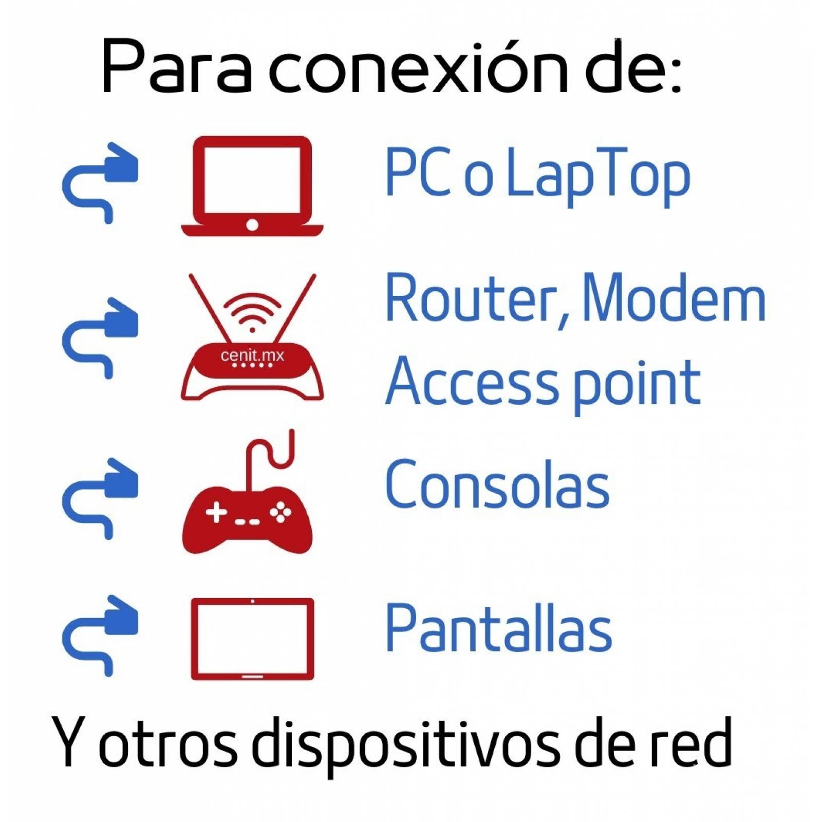 50 Metros Cable Utp Cat 6 +20 Plug Baño Oro 1u+20 Bota Red