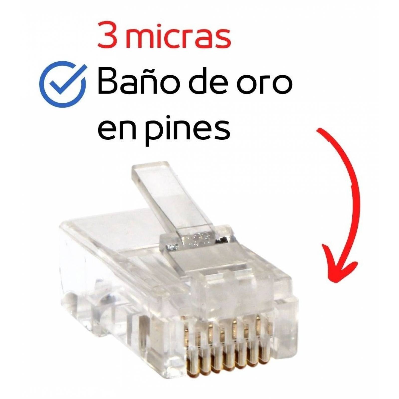 100 Metros Cable Utp 6 + Tester + Pinza +100 Plug + Pelador