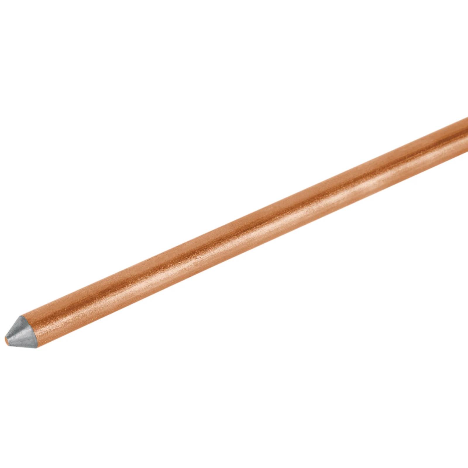 Varilla de acero cobrizado a tierra 1/2" de 1.5 m