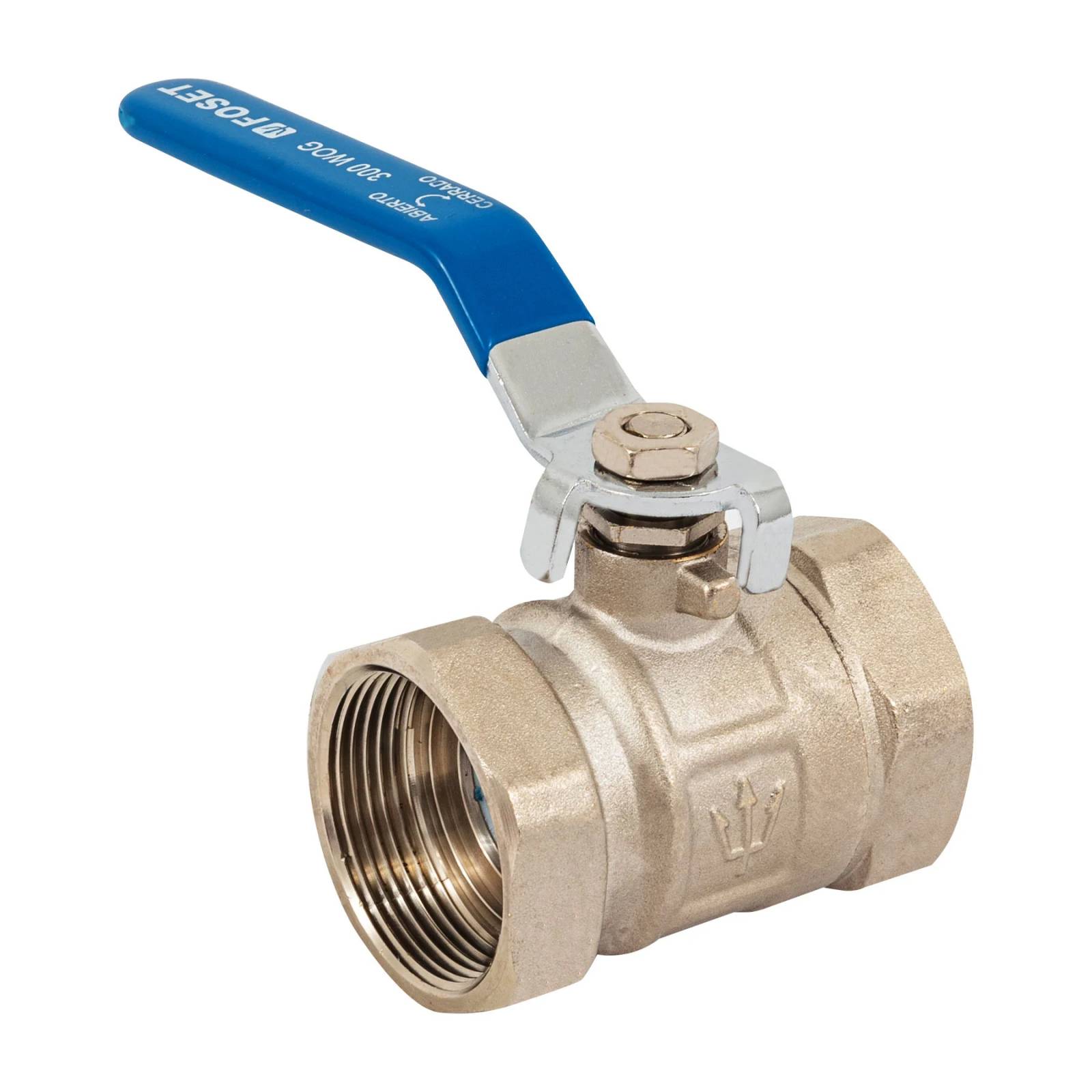 Válvula de esfera, de latón ,roscable 1-1/2"