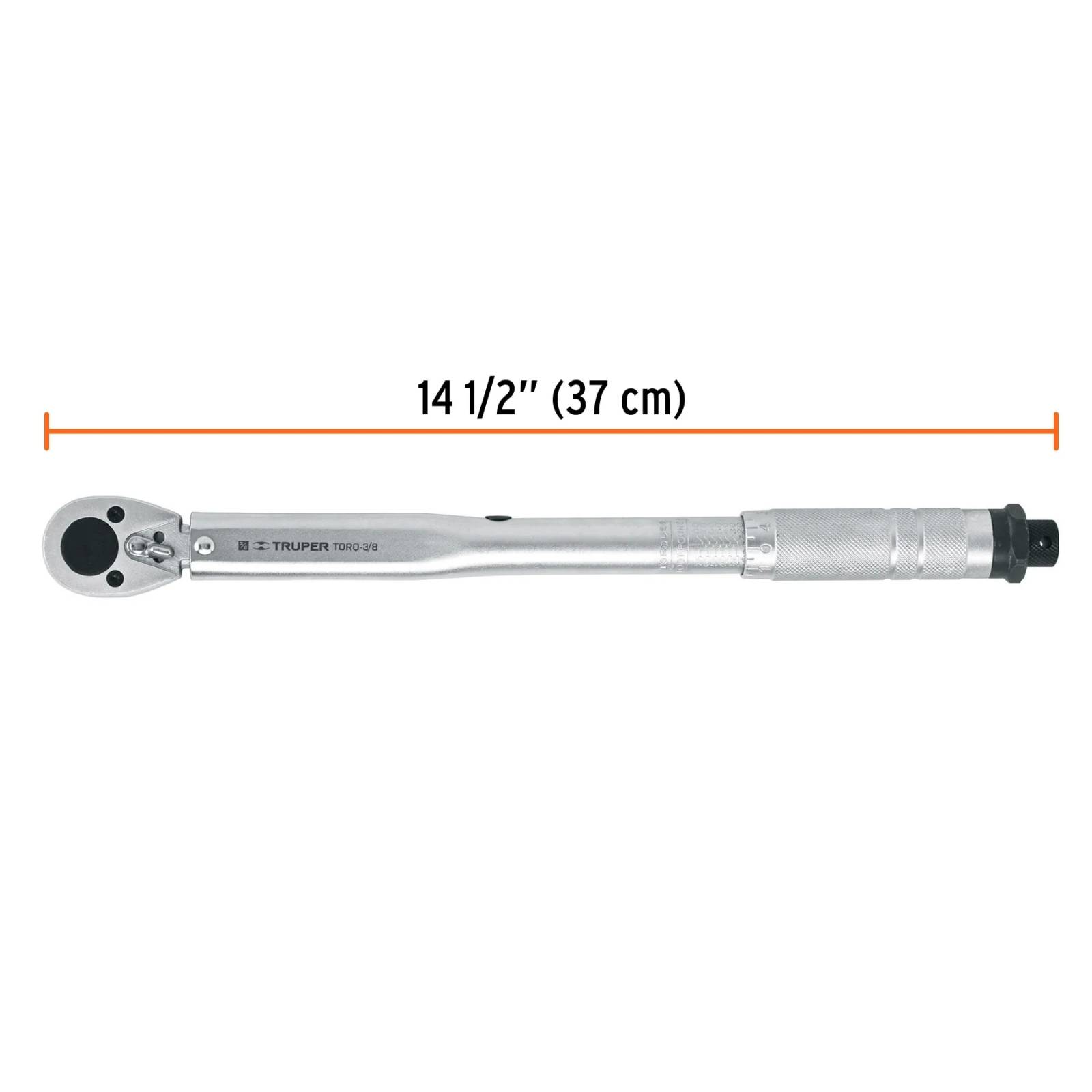 Torquímetro de trueno, dos lecturas, para dados cuadro 3/8"