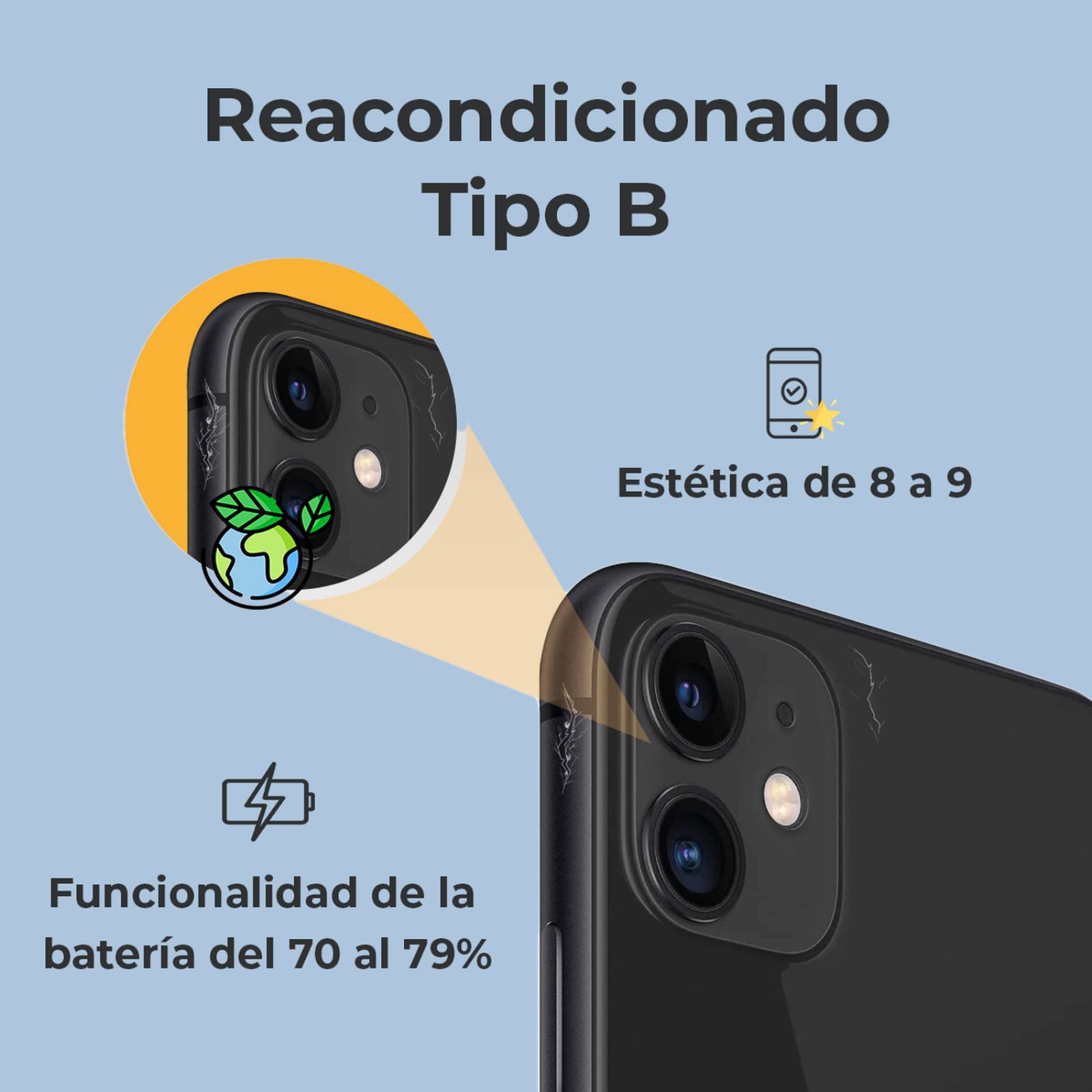 Apple Iphone X 64 Gb Space Gray Reacondicionado Tipo  A 