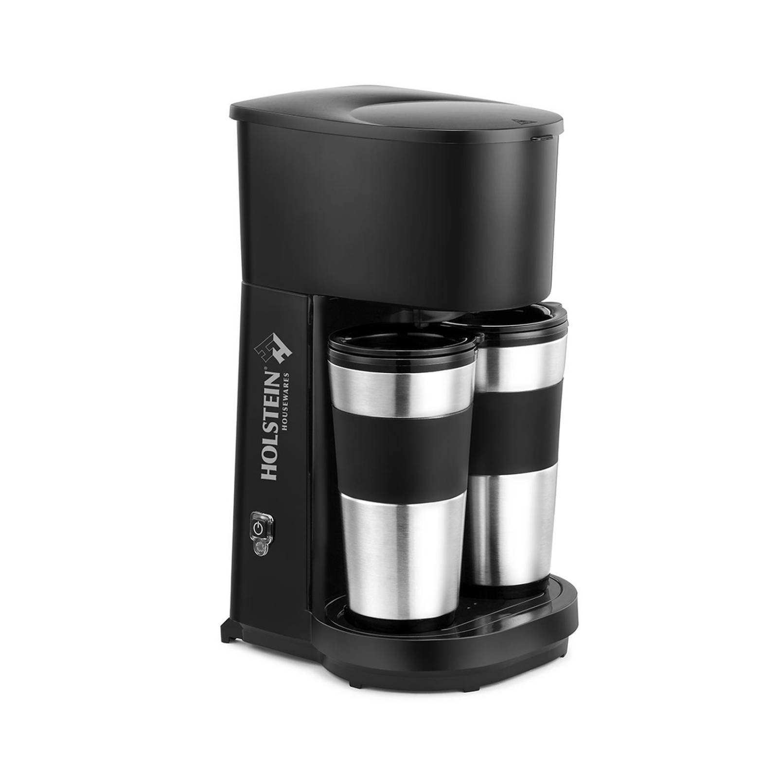 Cafetera Doble Con Termo Acero Inoxidable Holstein