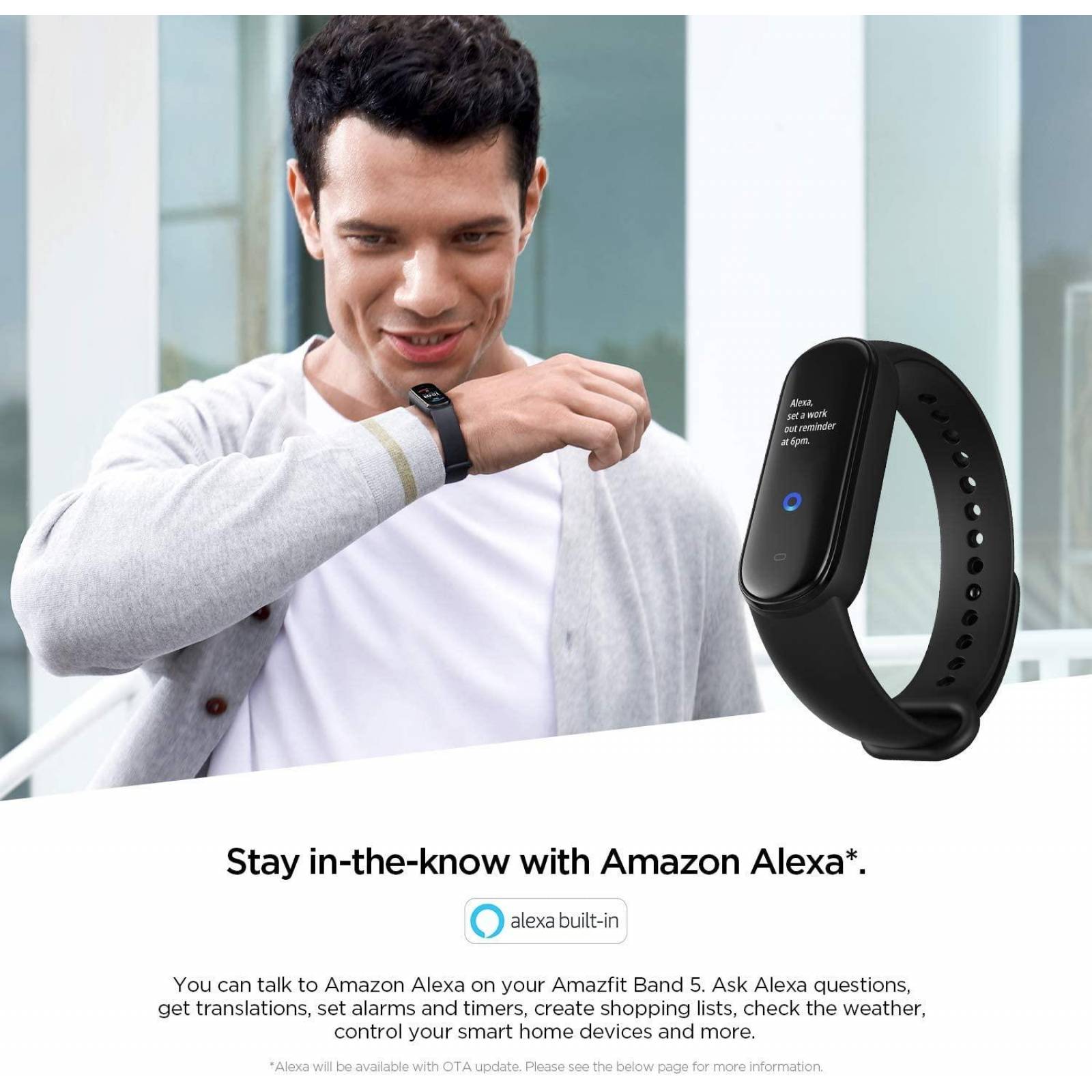 Amazfit Band 5 Fitness Con Alexa Negro 