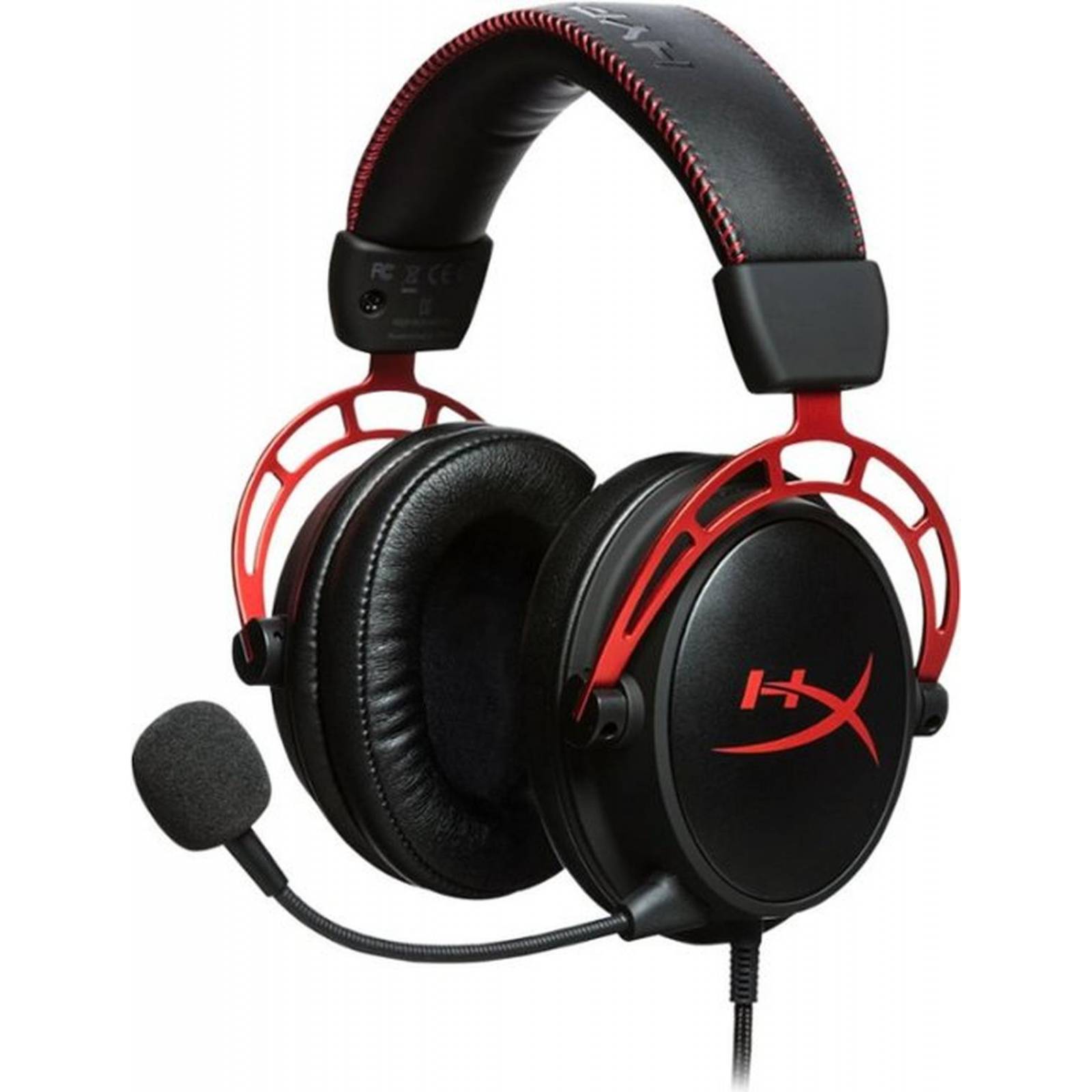 Audífonos Gamer HyperX Cloud Alpha negro y rojo Reacondicionado Tipo A 