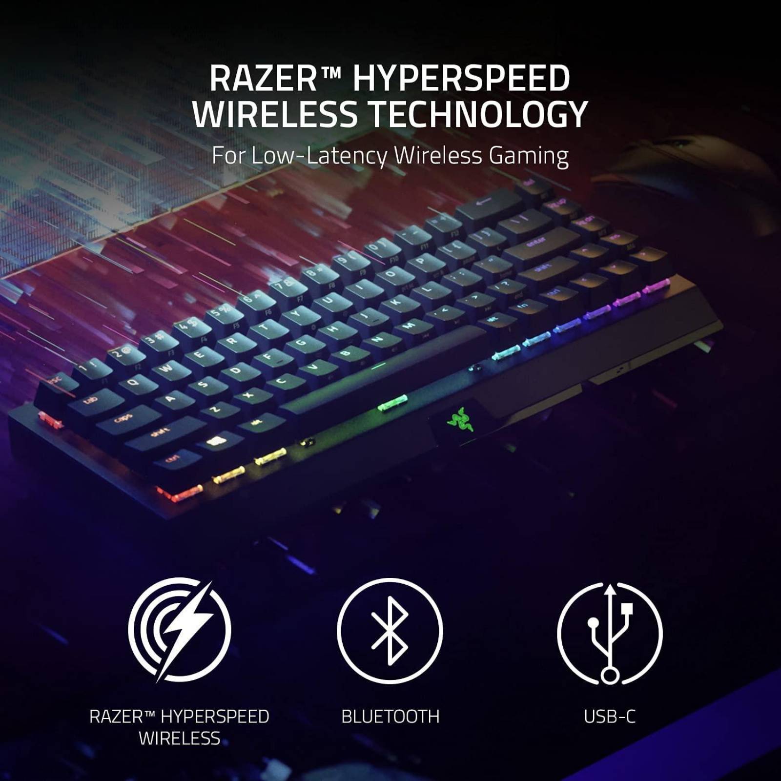 Teclado Gamer Razer Blackwidow V3 Mini Hipervelocidad Reacondicionado Tipo A 
