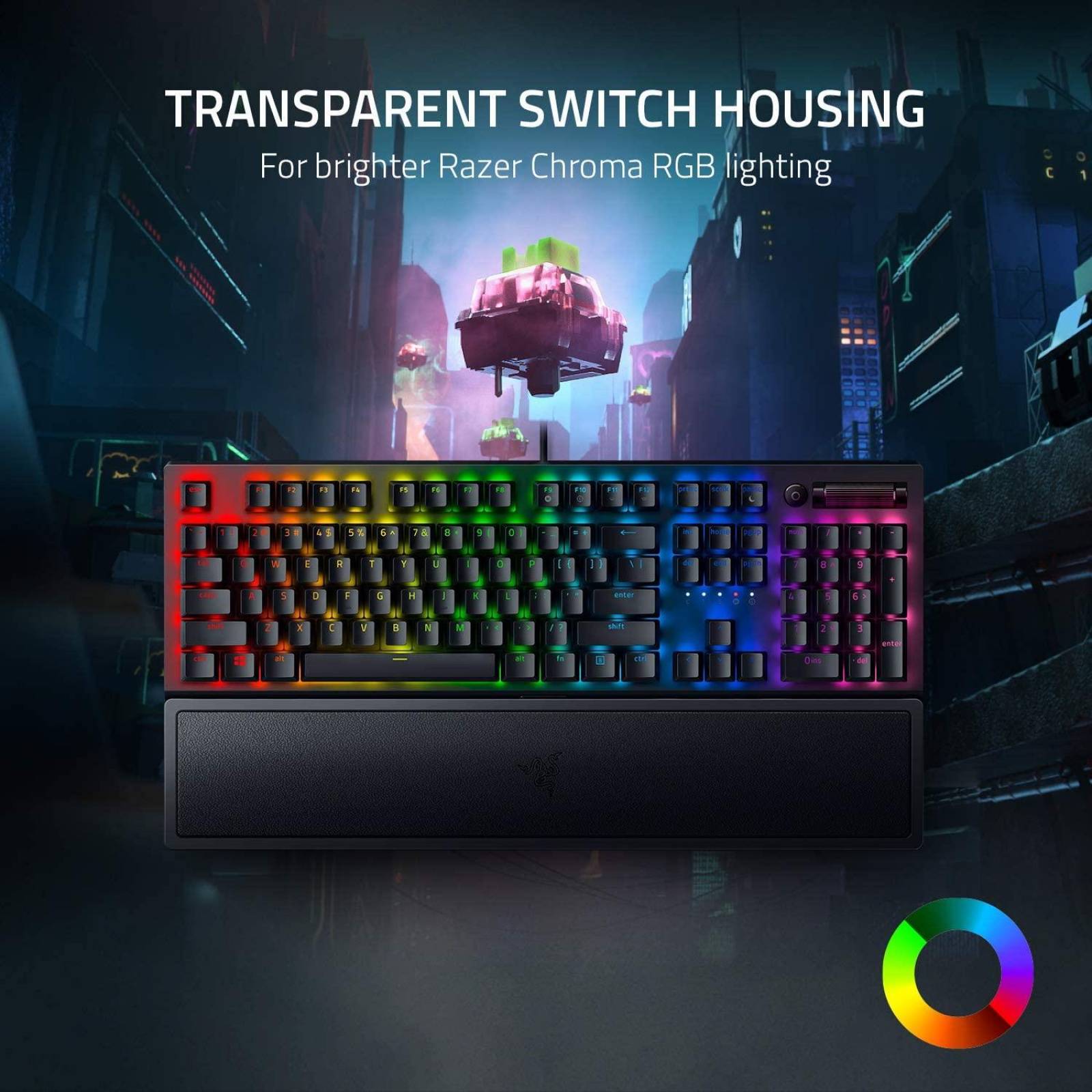 Teclado con interruptor mecánico Razer Blackwidow V3 Reacondicionado Tipo A 