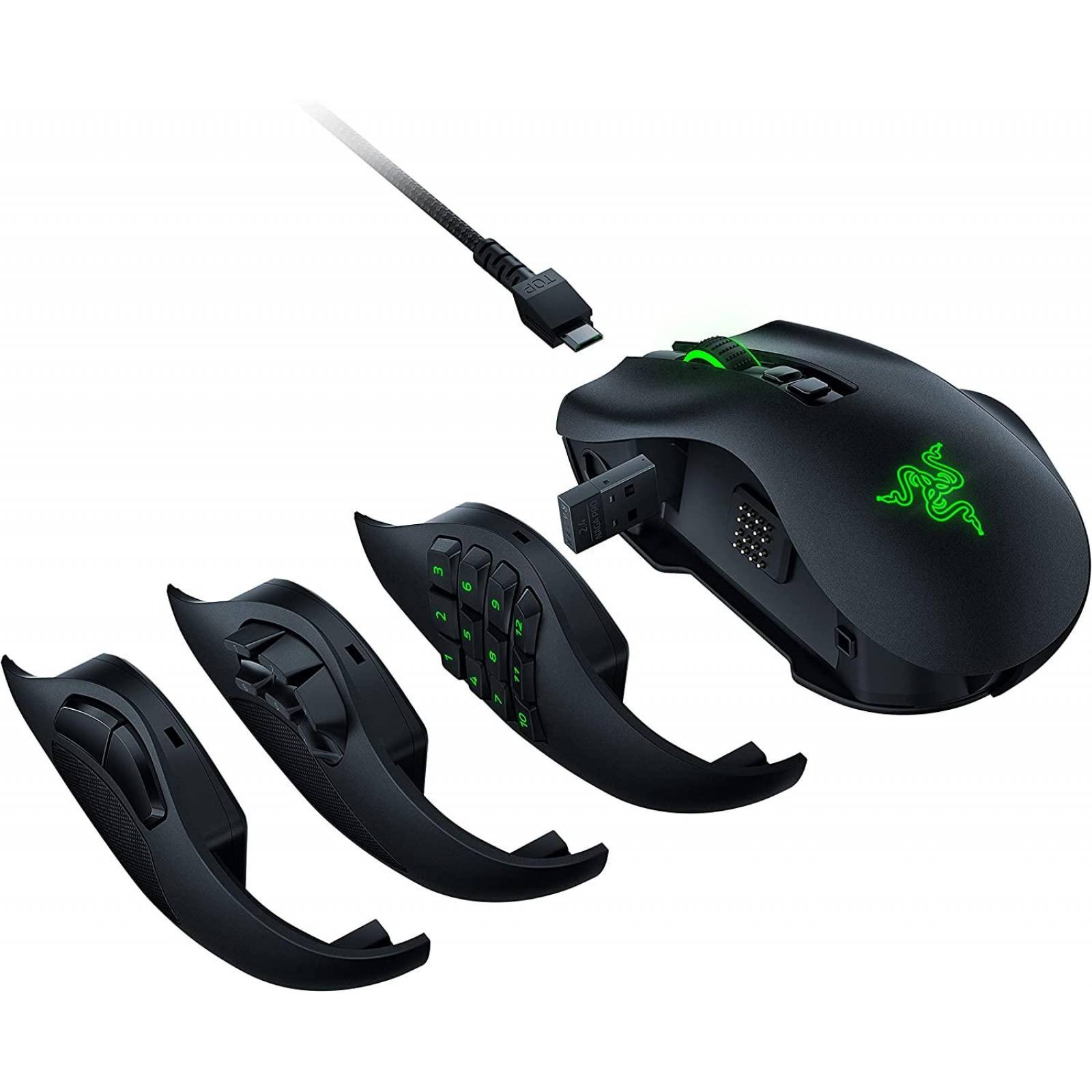 Mouse Gamer Inalámbrico Razer Naga Pro Reacondicionado Tipo A