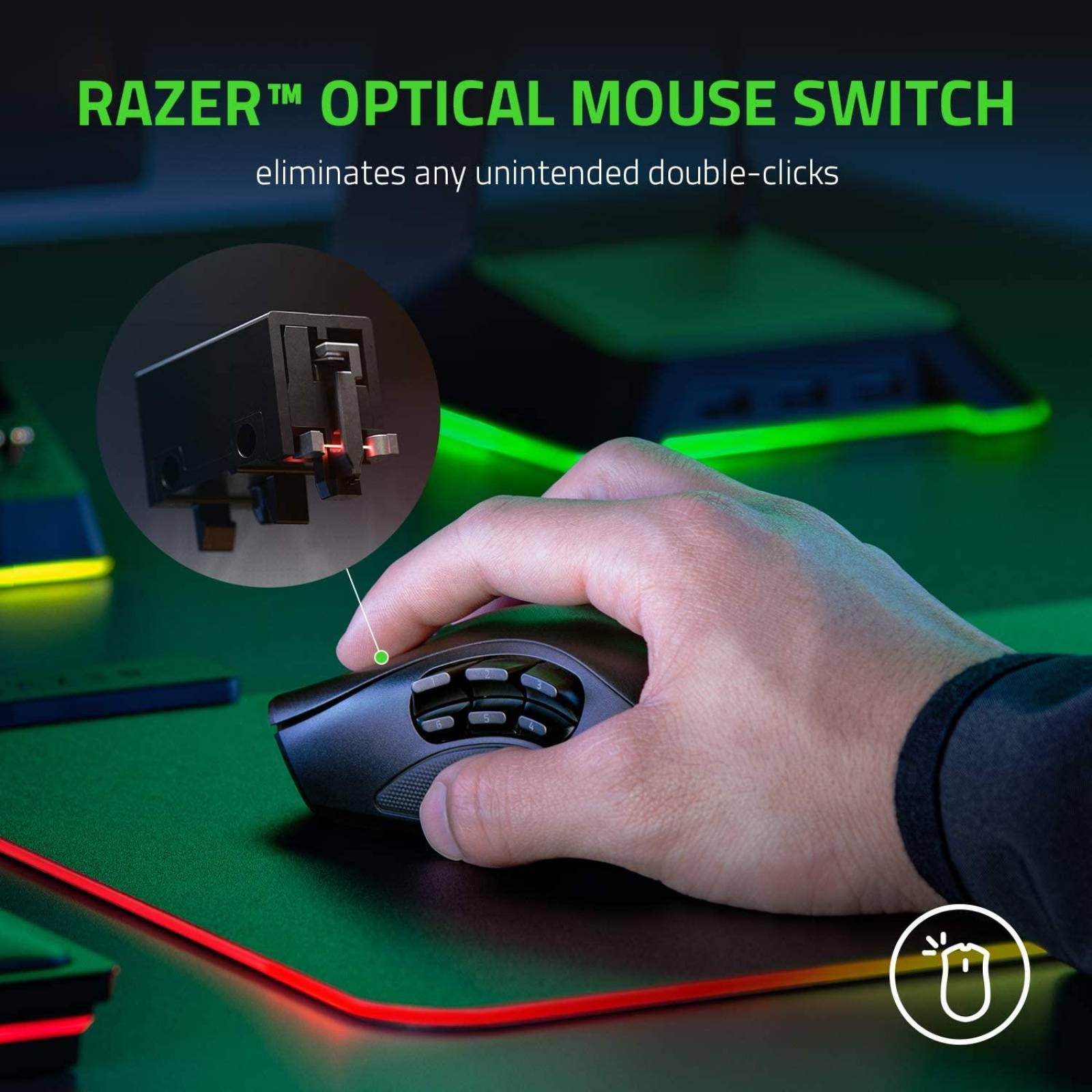 Mouse Gamer Inalámbrico Razer Naga Pro Reacondicionado Tipo A
