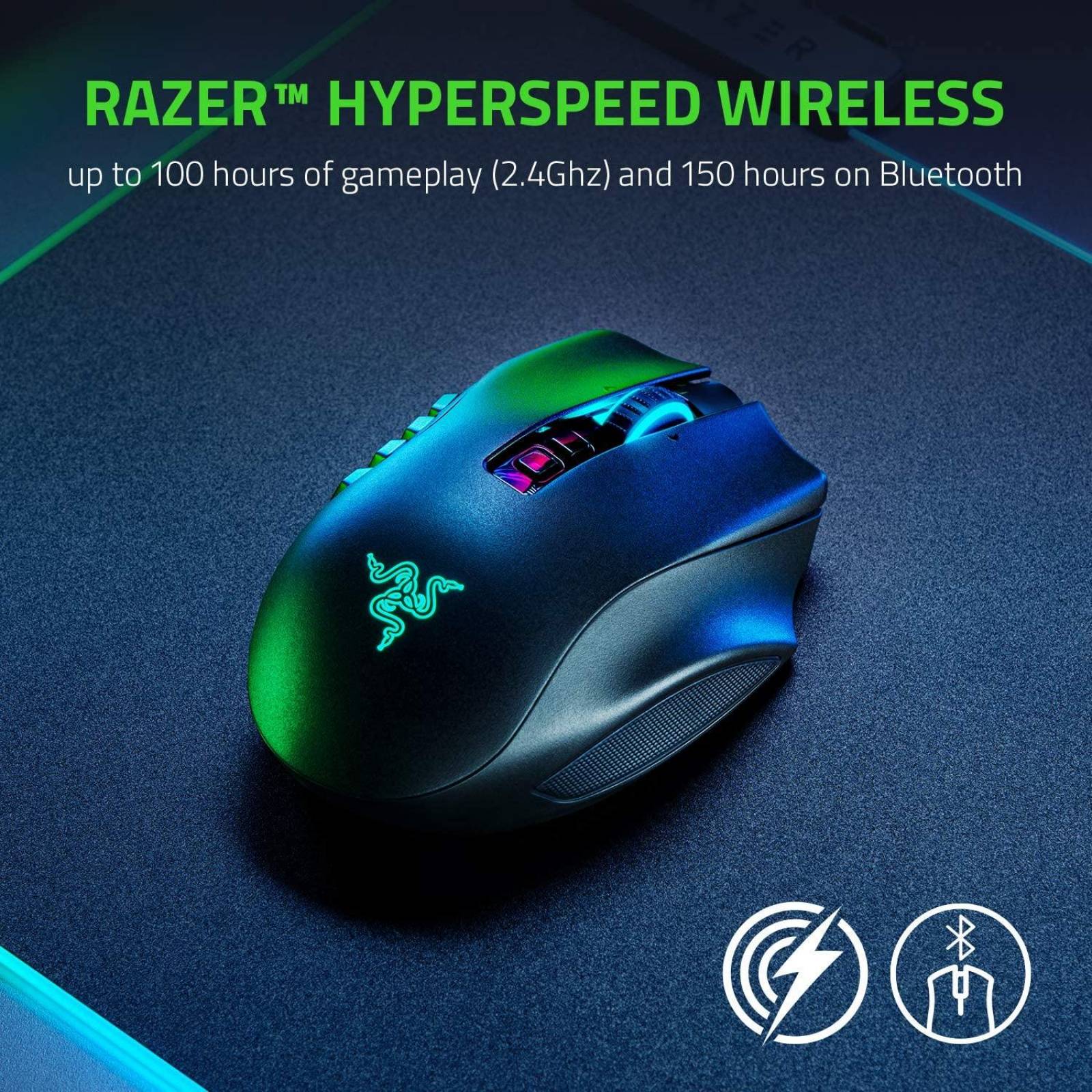Mouse Gamer Inalámbrico Razer Naga Pro Reacondicionado Tipo A