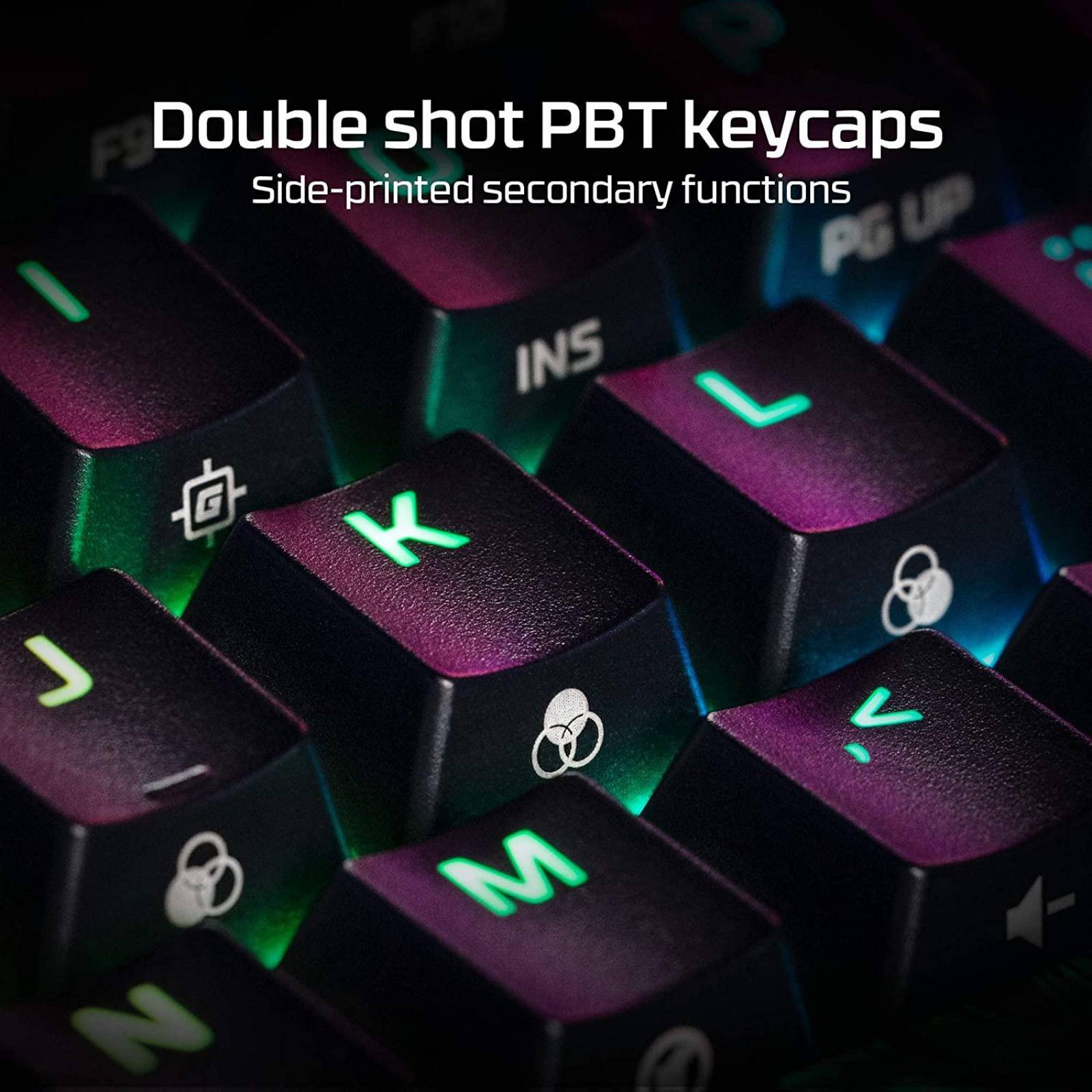 Teclado gamer HyperX Alloy Origins 60 QWERTY Lineal Red inglés US color negro con RGB Reacondicionado tipo A 