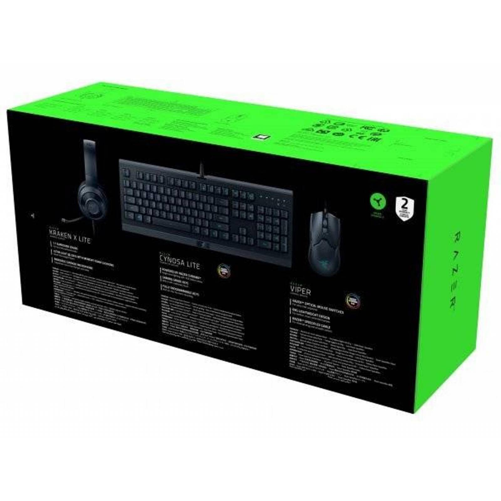 Combo Gamer Razer Power Up Con Teclado, Mouse Y Audífonos