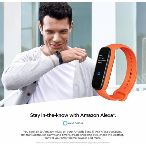 Amazfit Band 5 Fitness con Alexa Orange