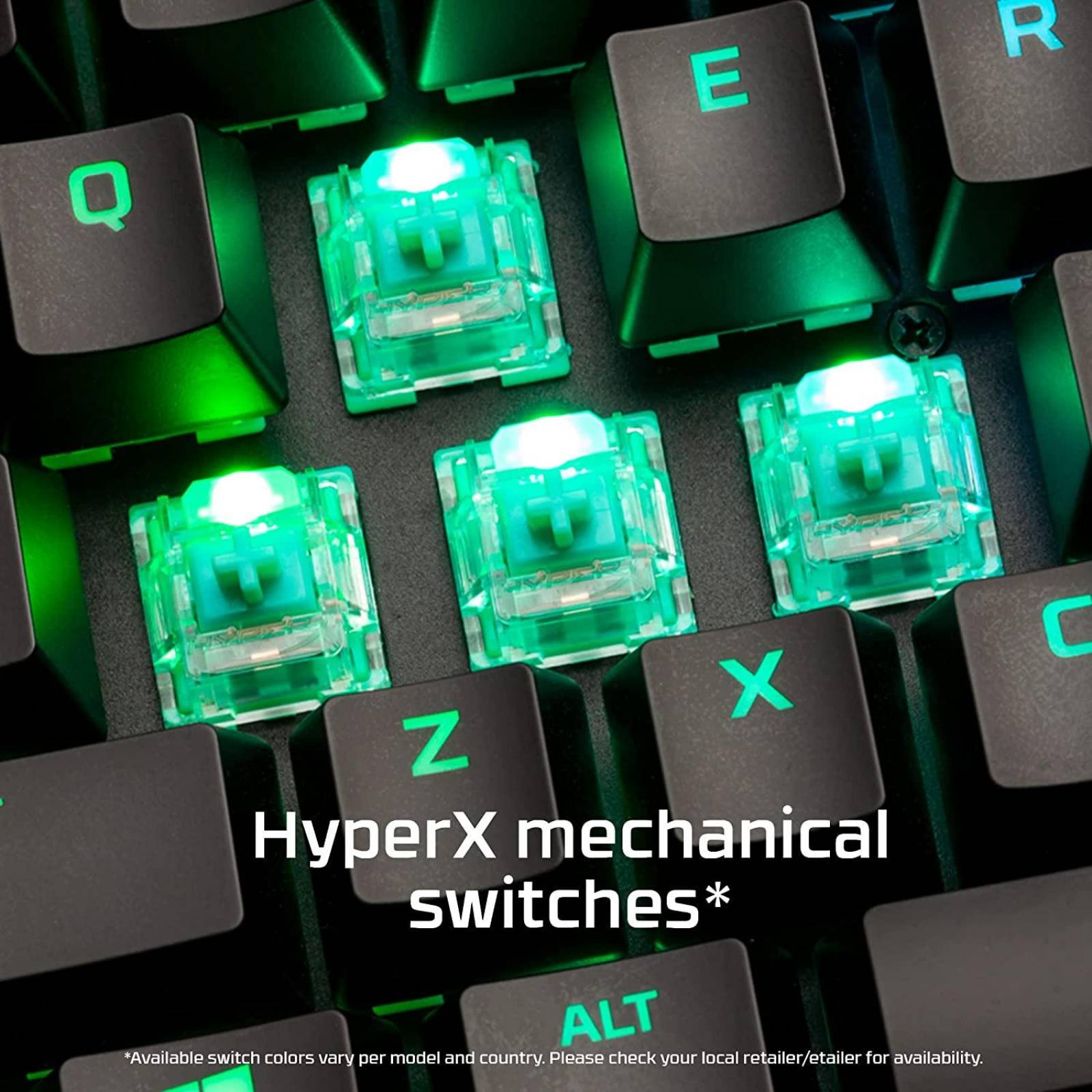 Teclado gamer HyperX Alloy  negro  inglés US RGB Reacondicionado Tipo A 