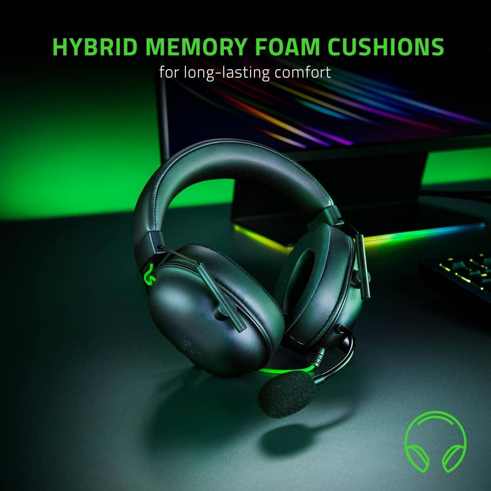 Headset Gaming Alámbrico Razer BlackShark V2 X USB Wired Reacondicionado Tipo A 