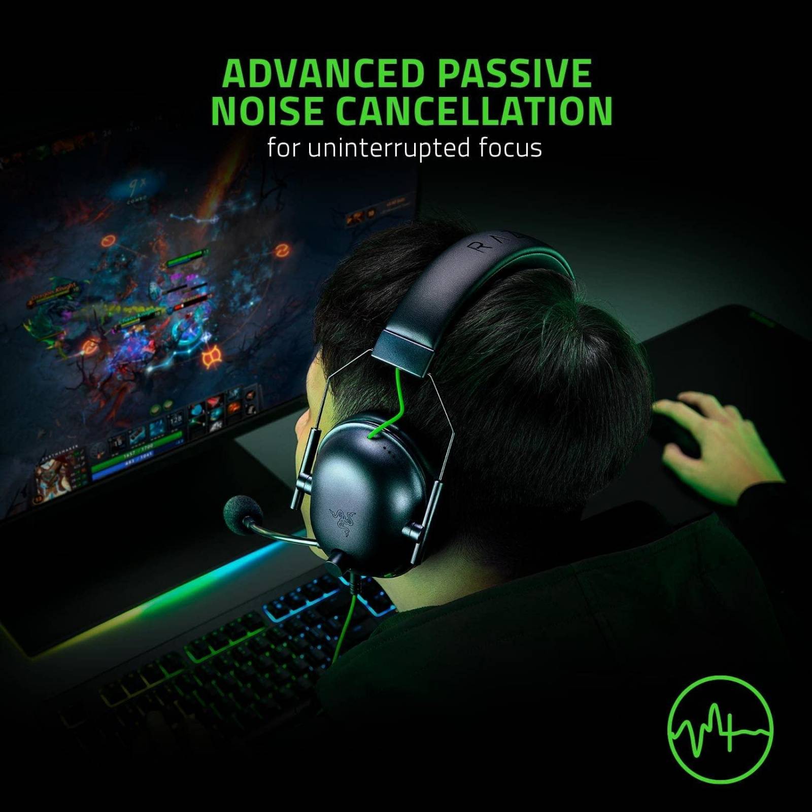 Headset Gaming Alámbrico Razer BlackShark V2 X USB Wired Reacondicionado Tipo A 
