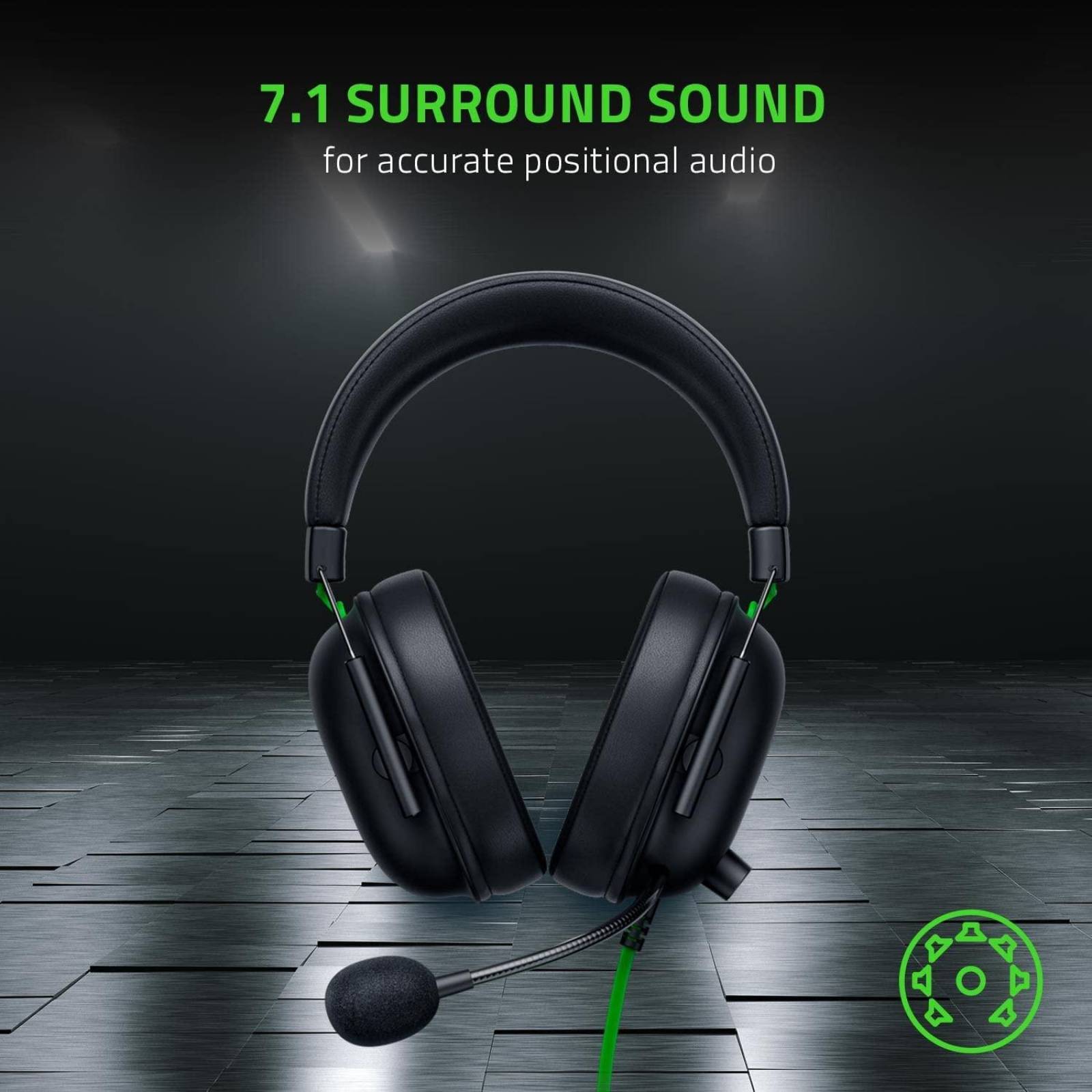 Headset Gaming Alámbrico Razer BlackShark V2 X USB Wired Reacondicionado Tipo A 