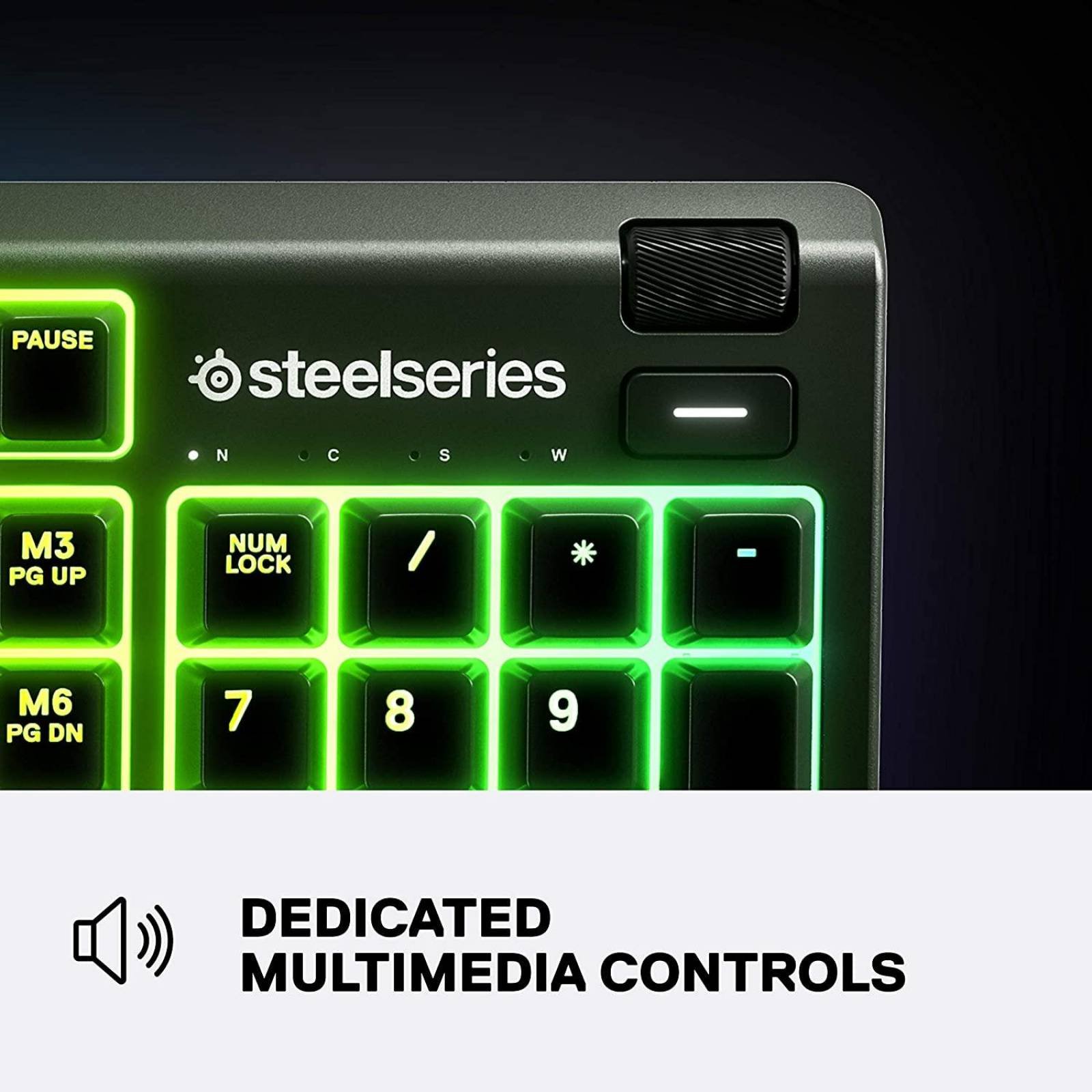 Teclado Gamer SteelSeries Apex 3 Wired Inglés Reacondicionado Tipo A 