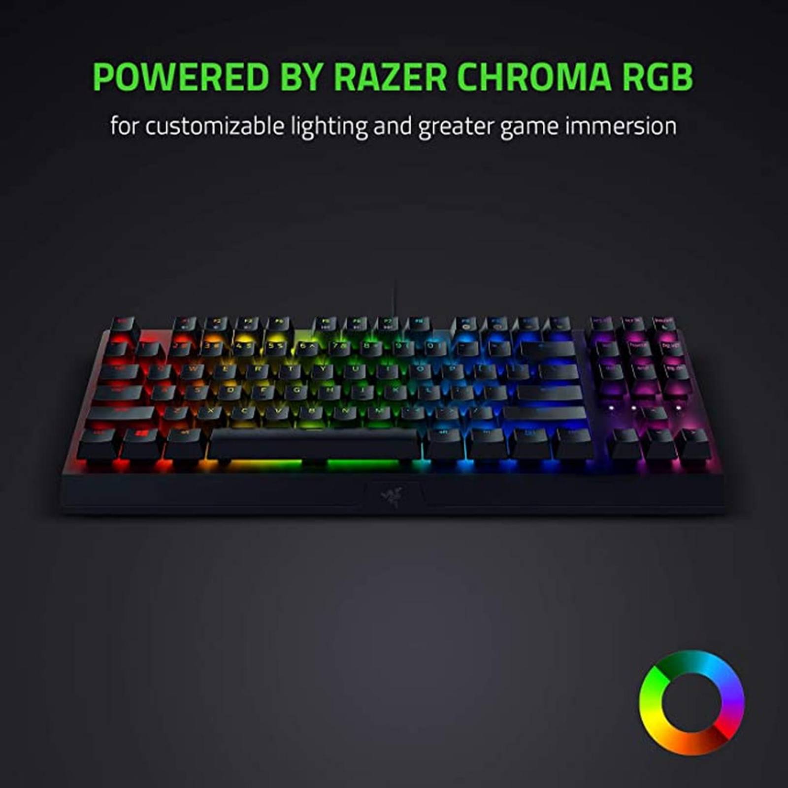 Teclado Mecánico Razer BlackWidow V3 TKL Switch Amarillo Inglés Reacondicionado Tipo A 