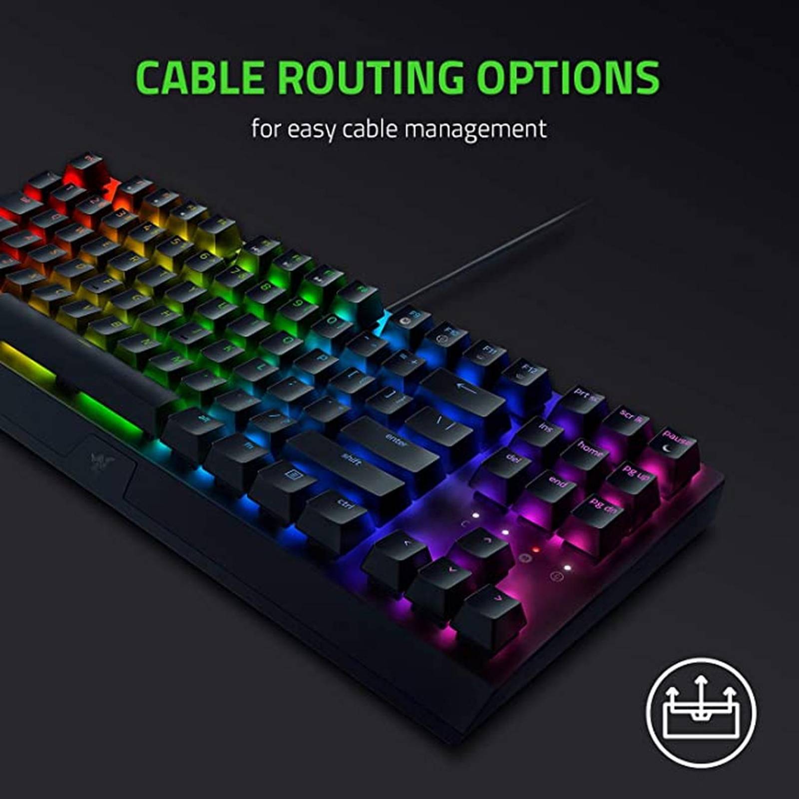 Teclado Mecánico Razer BlackWidow V3 TKL Switch Amarillo Inglés Reacondicionado Tipo A 