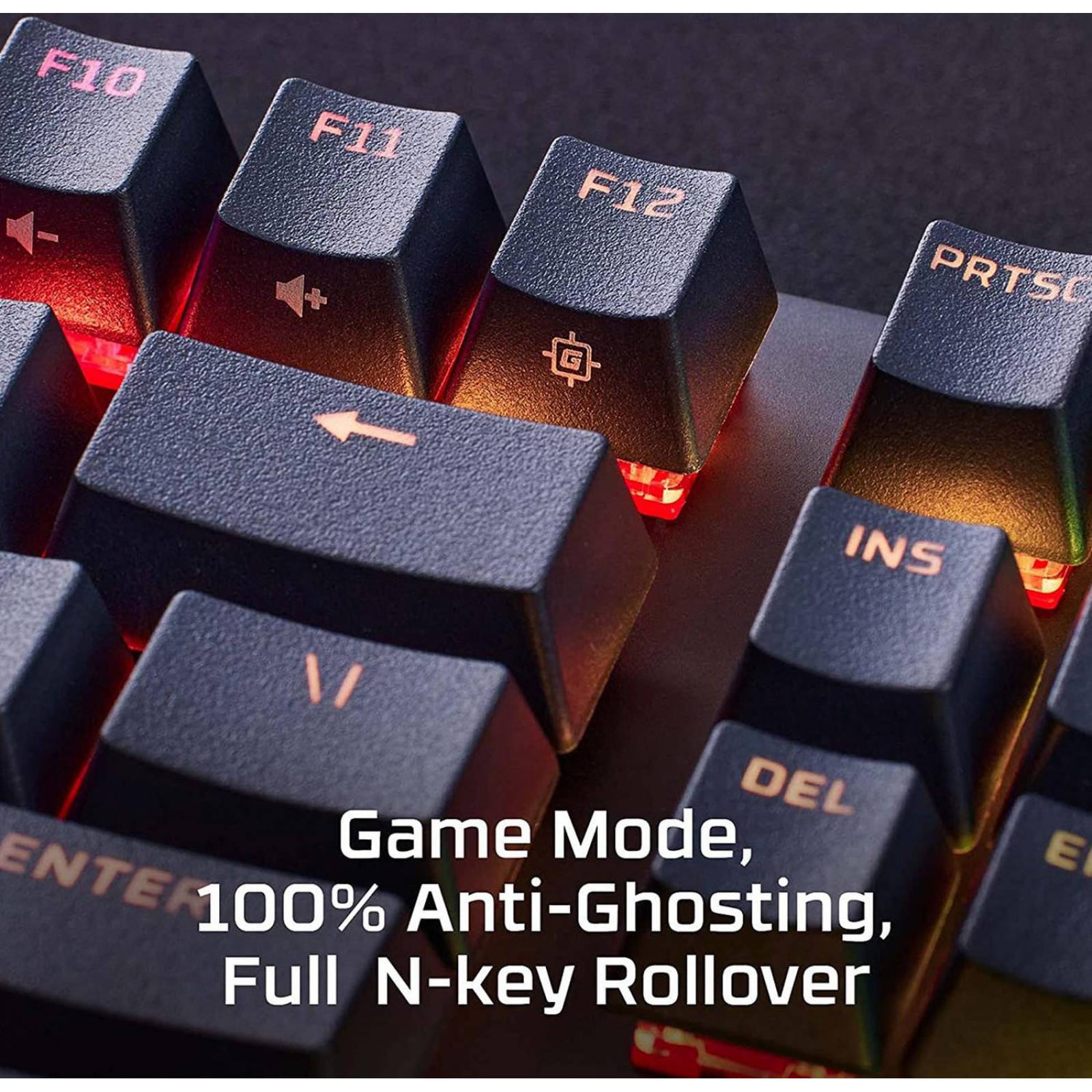 Teclado mecánico PBT Aqua Switch US HyperX Alloy Origins Reacondicionado Tipo A