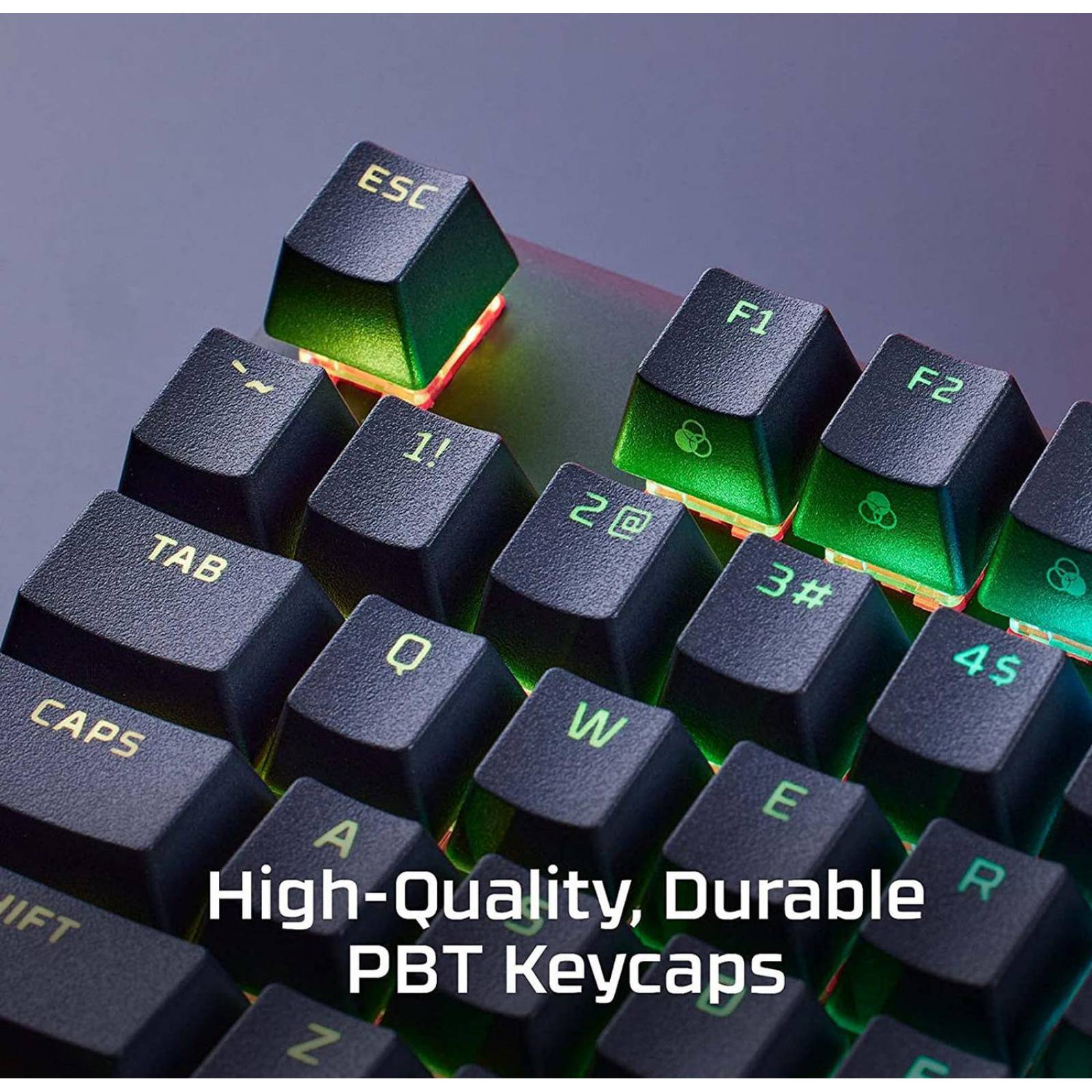 Teclado mecánico PBT Aqua Switch US HyperX Alloy Origins Reacondicionado Tipo A