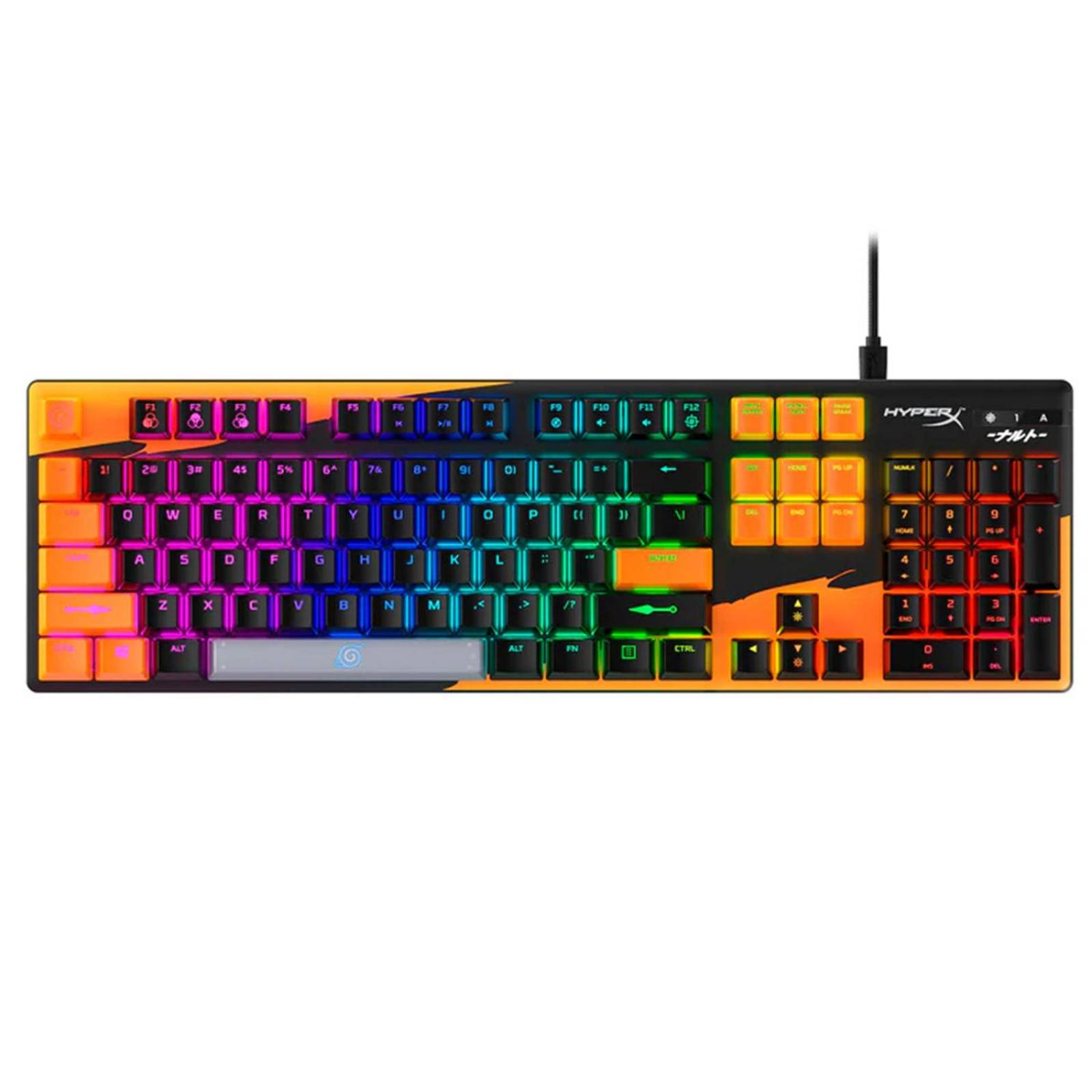 Teclado Mecánico Gamer HyperX Alloy Origins Edición Naruto Reacondicionado Tipo A