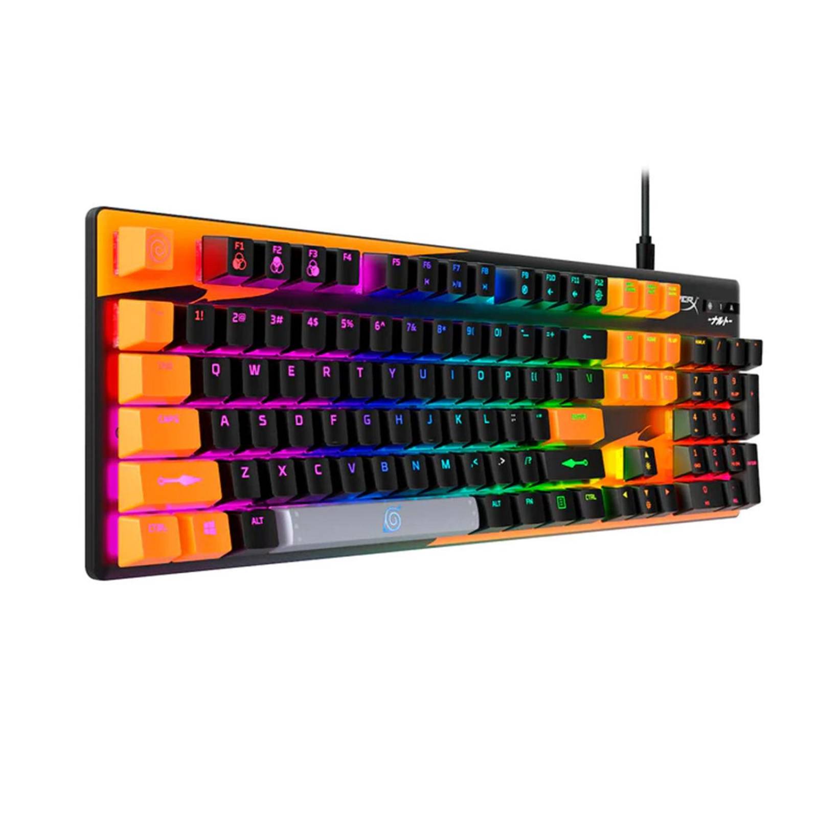 Teclado Mecánico Gamer HyperX Alloy Origins Edición Naruto Reacondicionado Tipo A