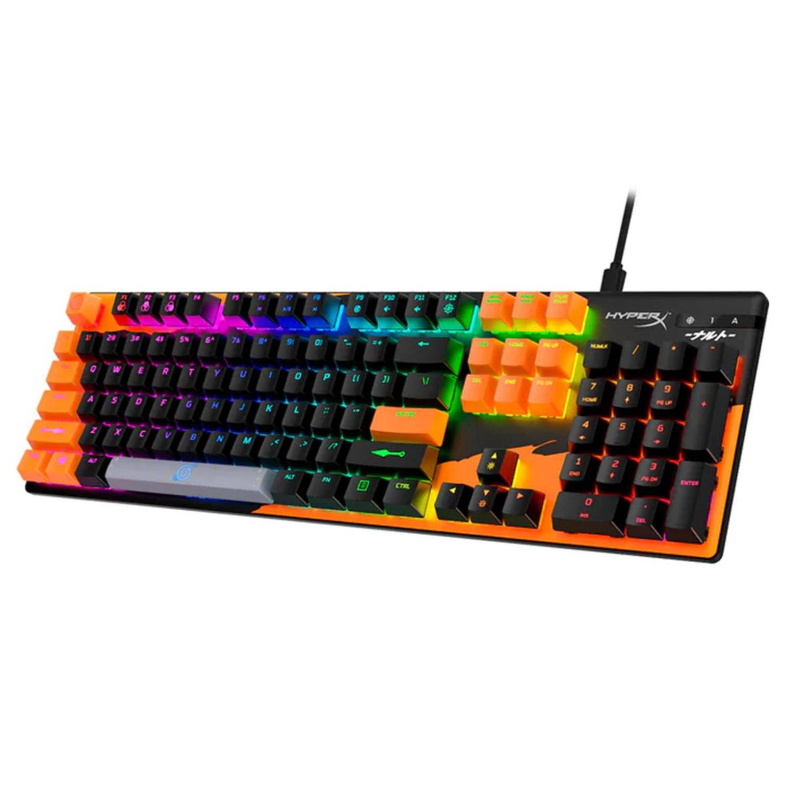 Teclado Mecánico Gamer HyperX Alloy Origins Edición Naruto Reacondicionado Tipo A