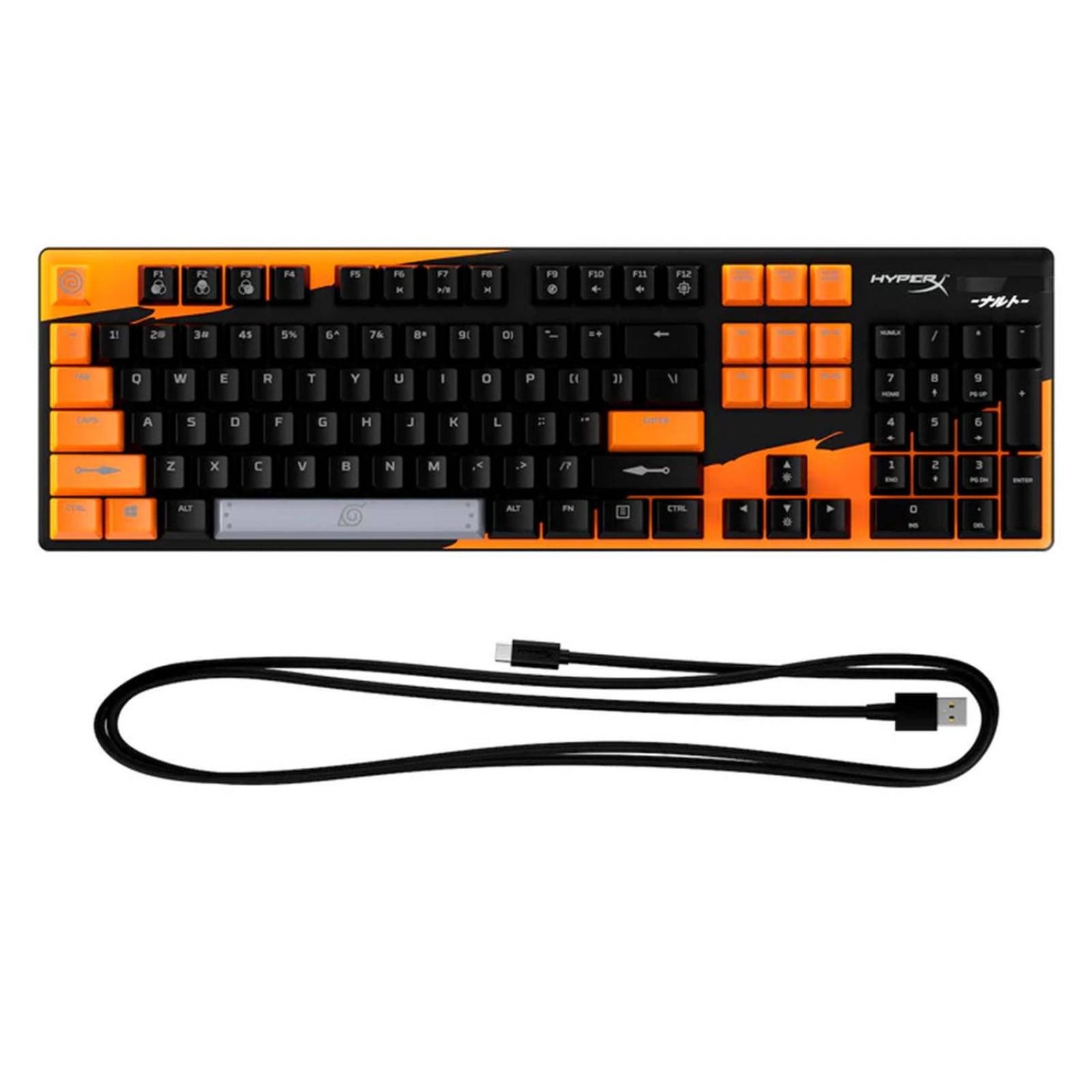 Teclado Mecánico Gamer HyperX Alloy Origins Edición Naruto Reacondicionado Tipo A