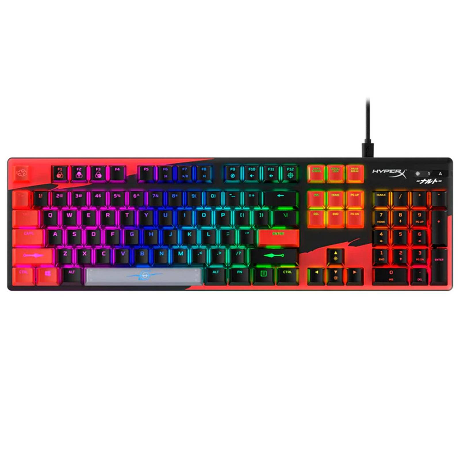 Teclado Mecánico Gamer HyperX Alloy Origins Edición Itachi Uchiha Reacondicionado Tipo A 