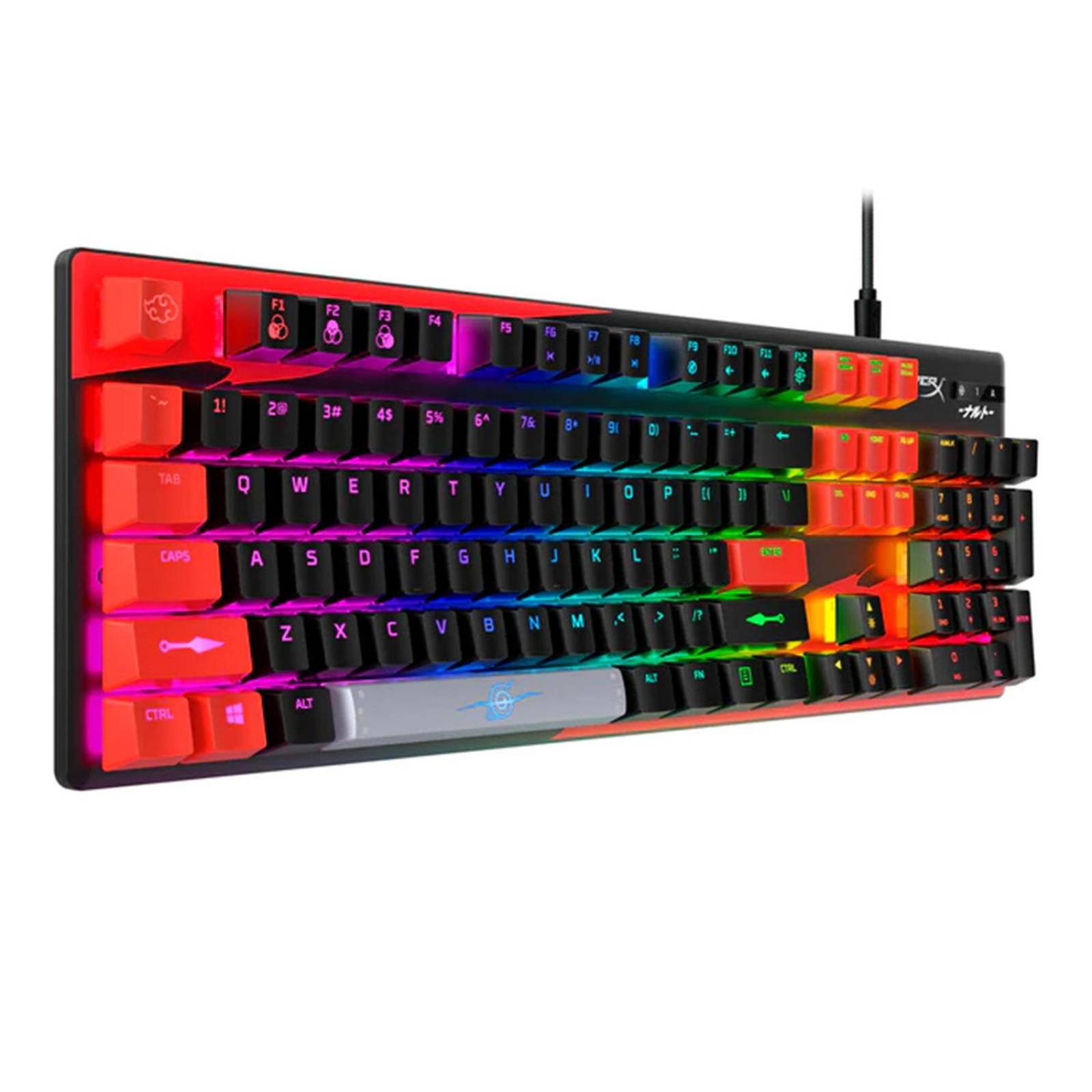 Teclado Mecánico Gamer HyperX Alloy Origins Edición Itachi Uchiha Reacondicionado Tipo A 