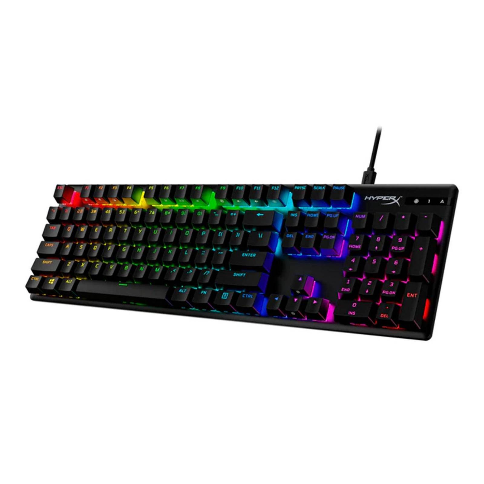 Teclado Mecánico Gamer HyperX Alloy Origins PBT Switch Azul US Reacondicionado Tipo A