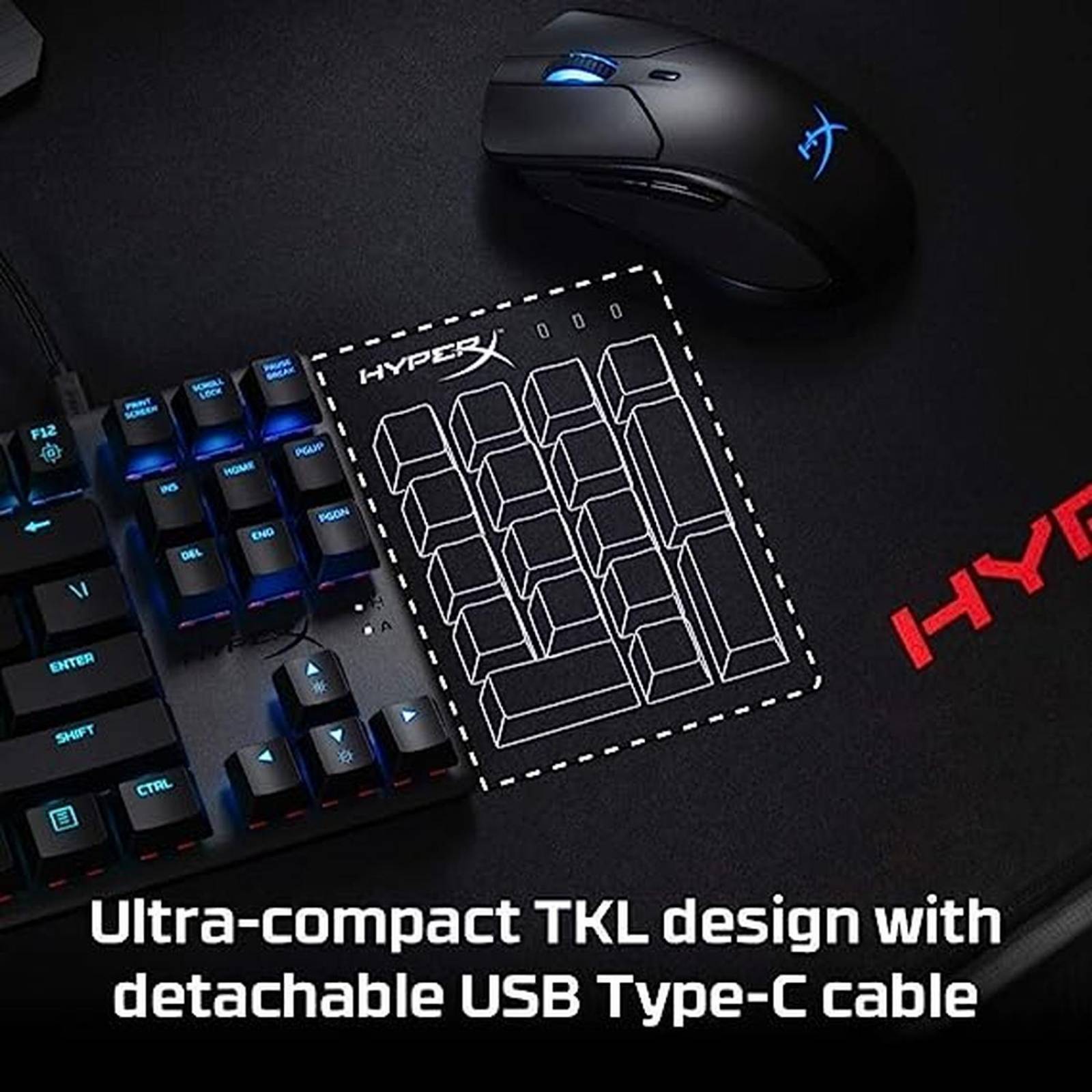 Teclado Gamer Inglés HyperX Alloy Origins Core TKL Reacondicionado Tipo A