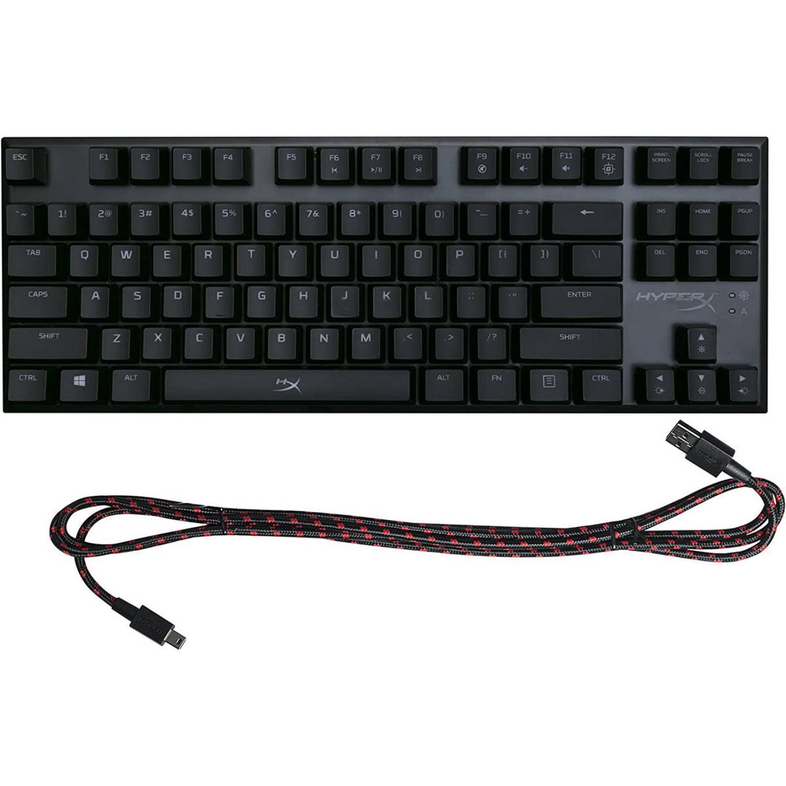 Teclado Mecánico Silver Switch US HyperX Alloy FPS RGB Reacondicionado Tipo A 