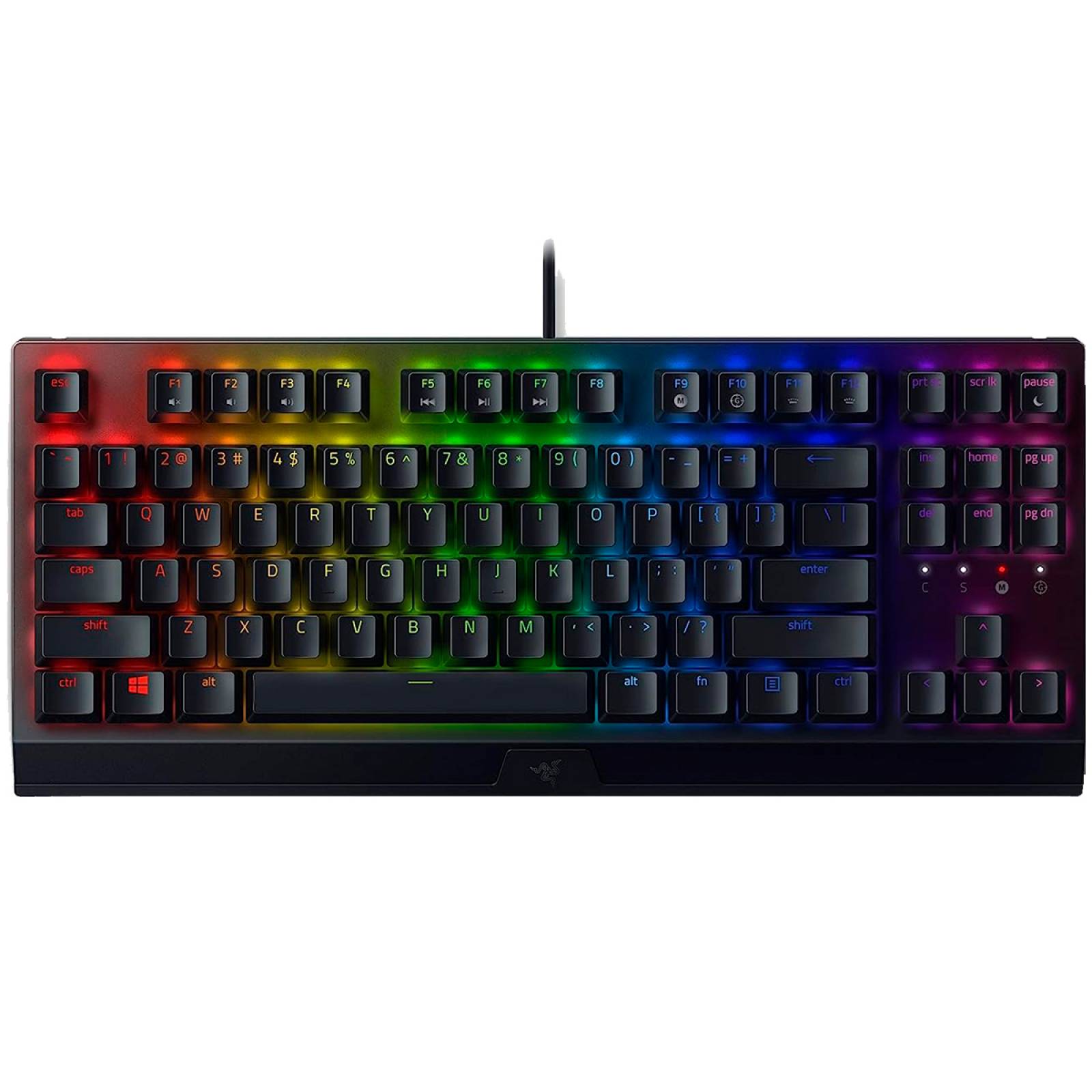 Teclado Mecánico Razer BlackWidow V3 TKL Switch Verde Compacto Reacondicionado Tipo A