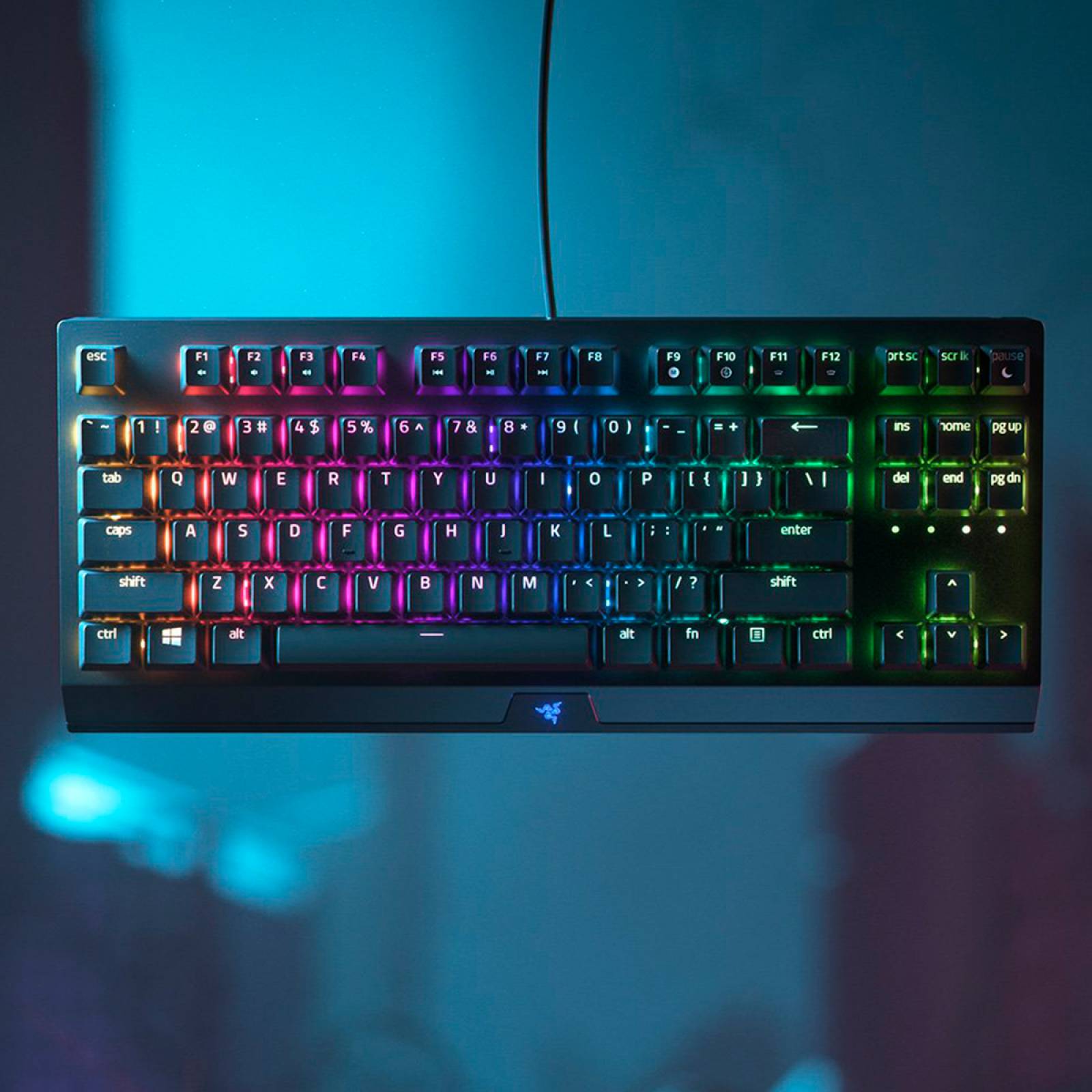 Teclado Mecánico Razer BlackWidow V3 TKL Switch Verde Compacto Reacondicionado Tipo A